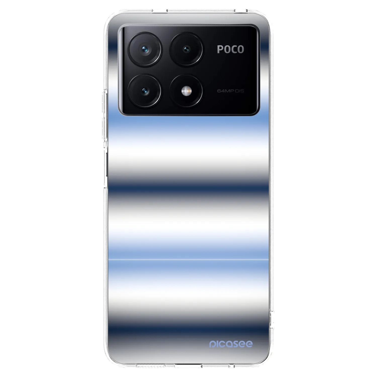 Picasee silikónový prehľadný obal pre Xiaomi Poco X6 Pro - Static Lines