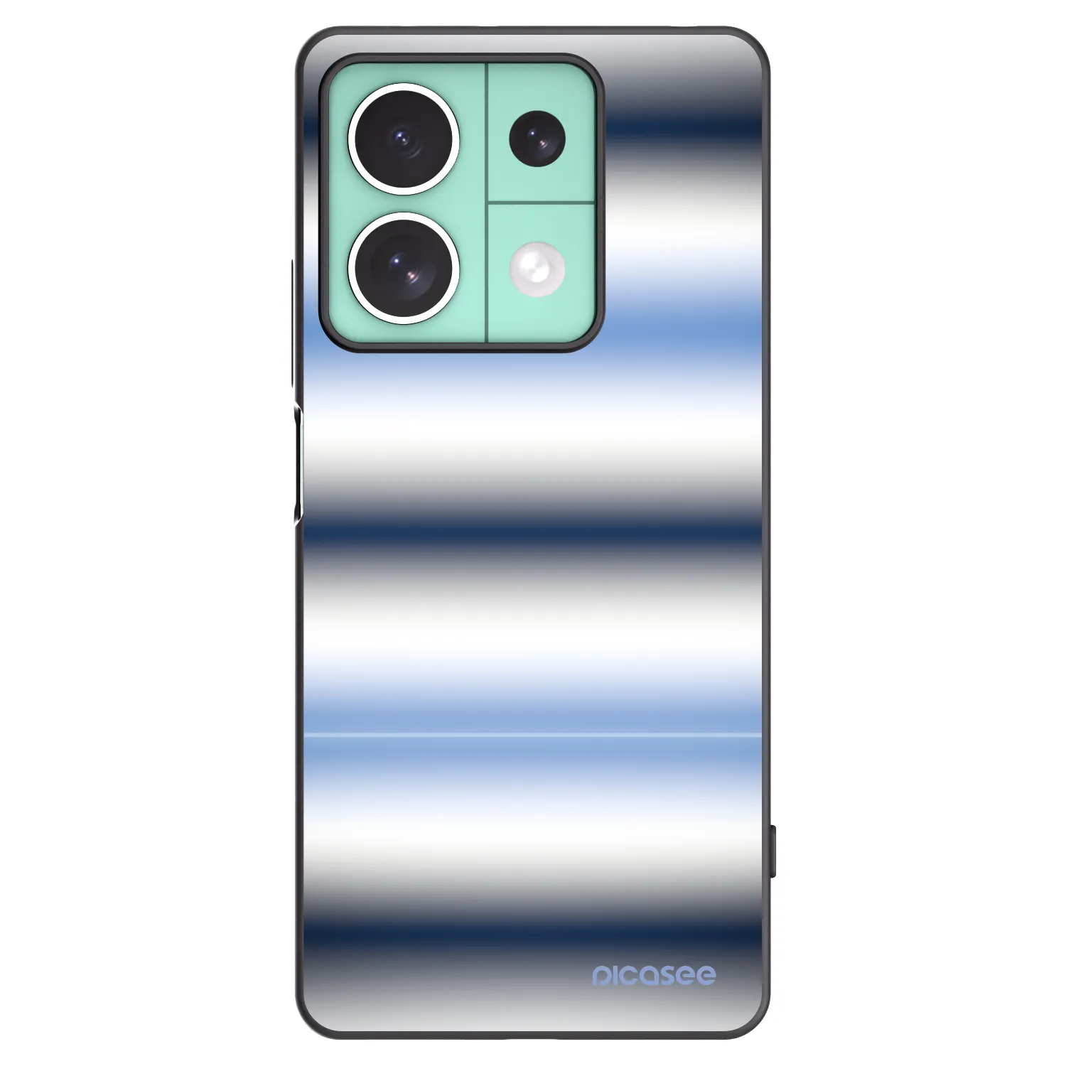 Picasee silikónový čierny obal pre Xiaomi Redmi Note 13 5G - Static Lines