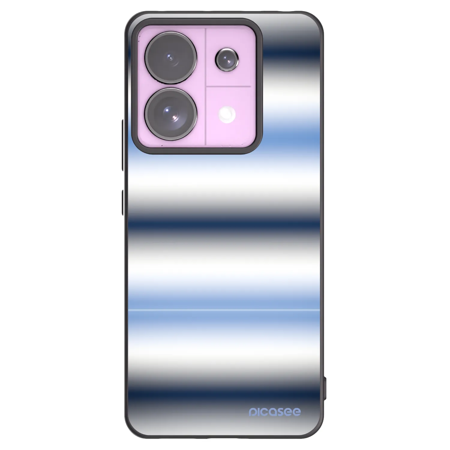 Picasee silikónový čierny obal pre Xiaomi Redmi Note 13 Pro 5G - Static Lines