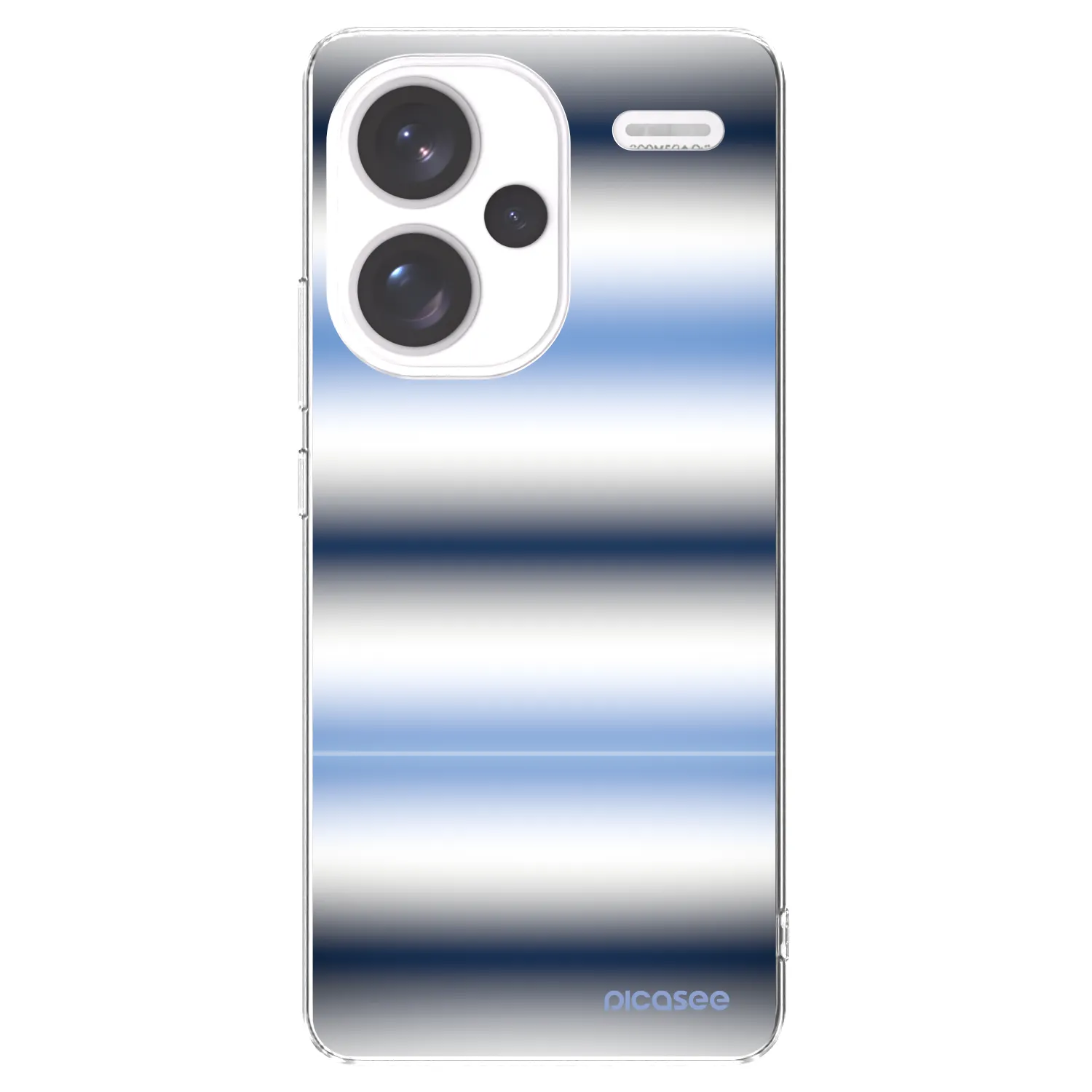 Silikónový prehľadný obal pre Xiaomi Redmi Note 13 Pro+ 5G - Static Lines