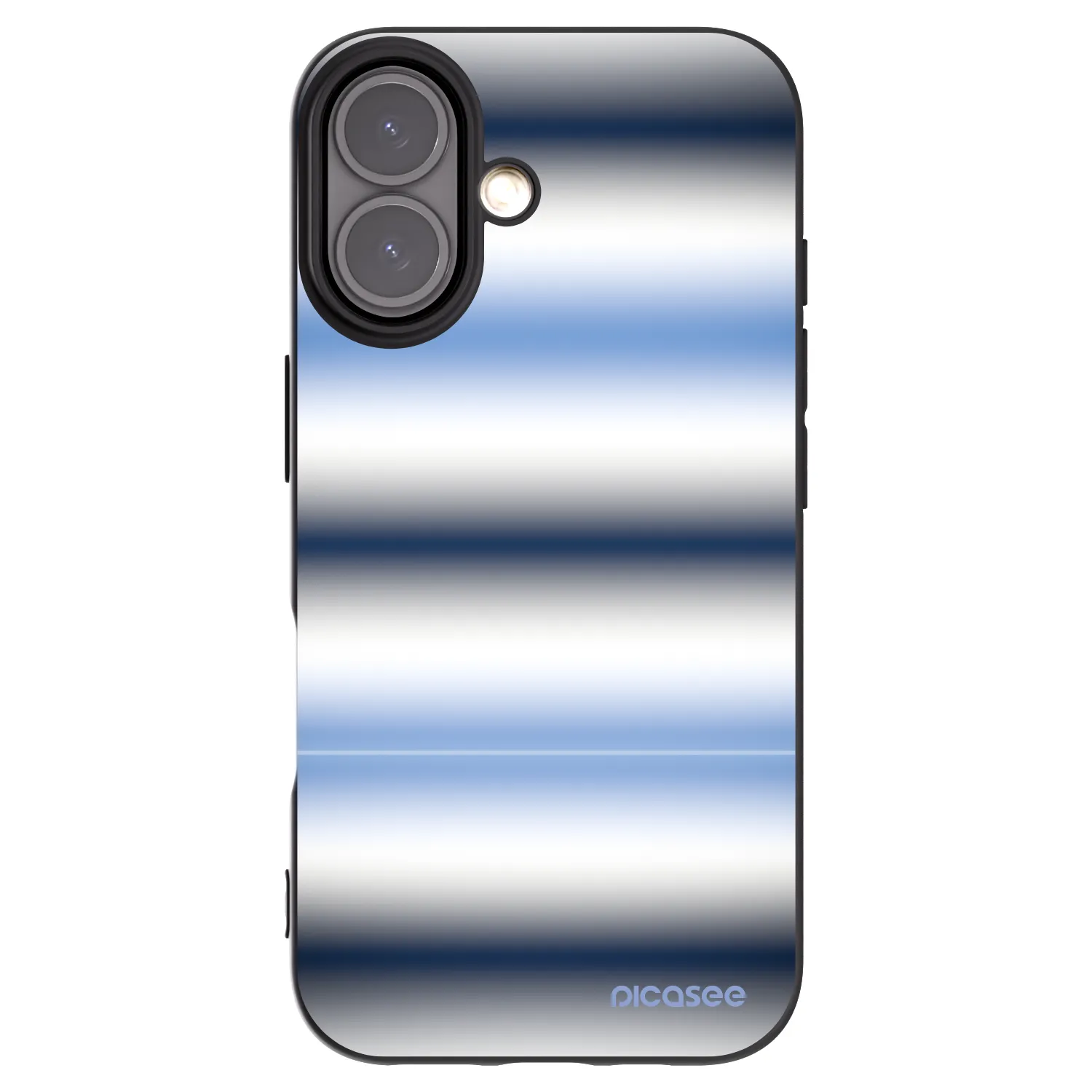 Picasee silikónový čierny obal pre Apple iPhone 16 - Static Lines