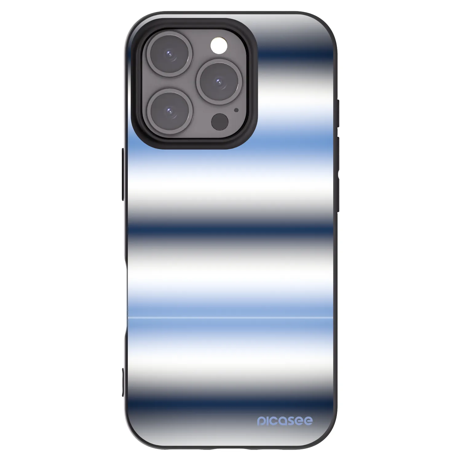 Picasee silikónový čierny obal pre Apple iPhone 16 Pro - Static Lines