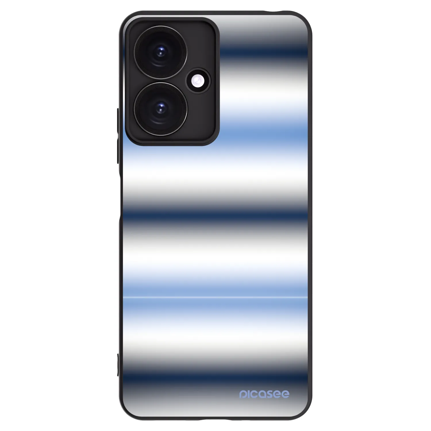 Picasee silikónový čierny obal pre Xiaomi Redmi 13C 5G - Static Lines