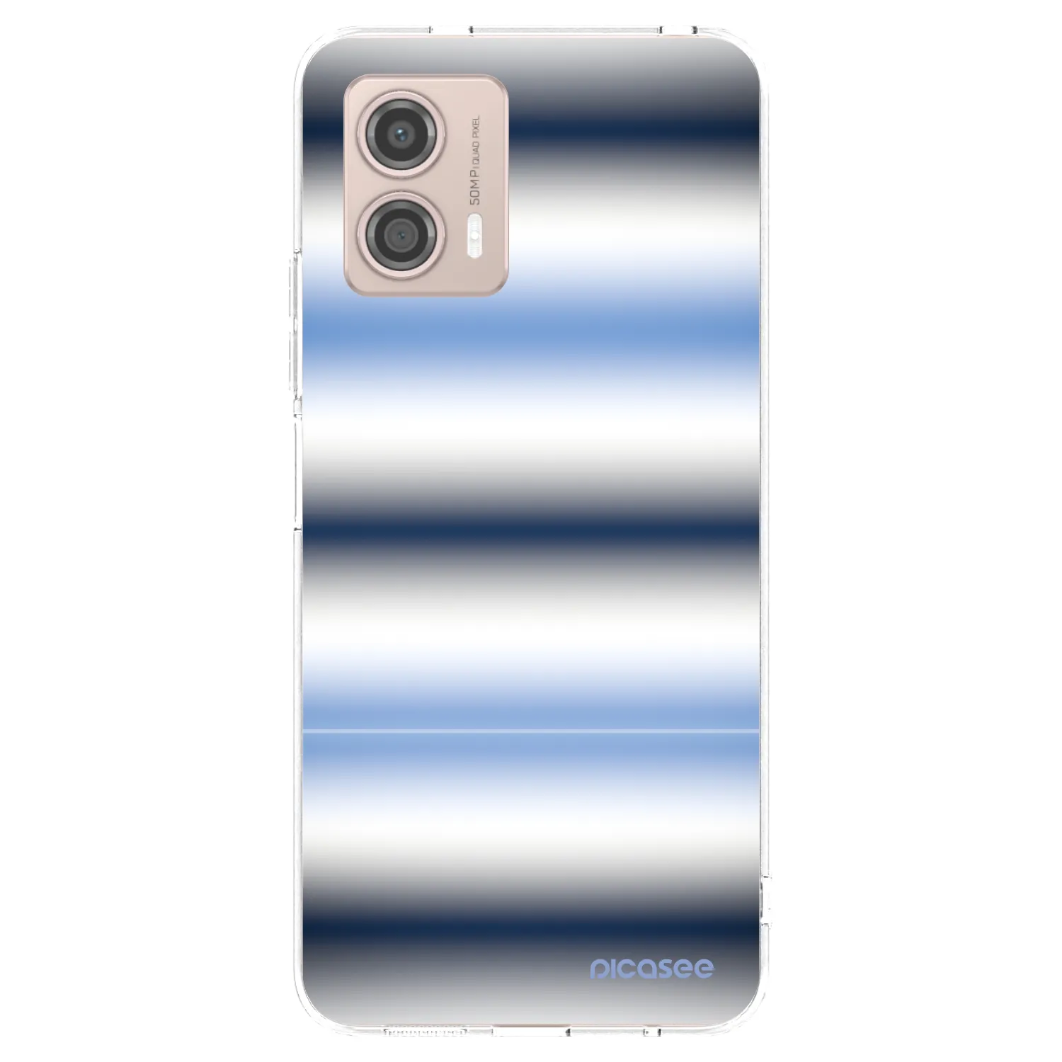 Picasee silikónový prehľadný obal pre Motorola Moto G53 5G - Static Lines