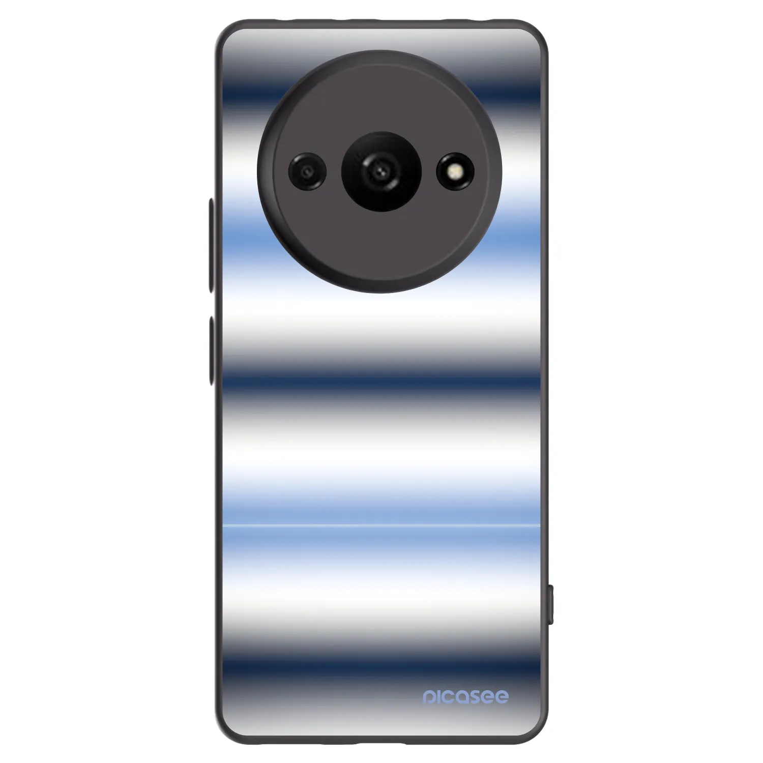 Picasee silikónový čierny obal pre Xiaomi Redmi A3 - Static Lines