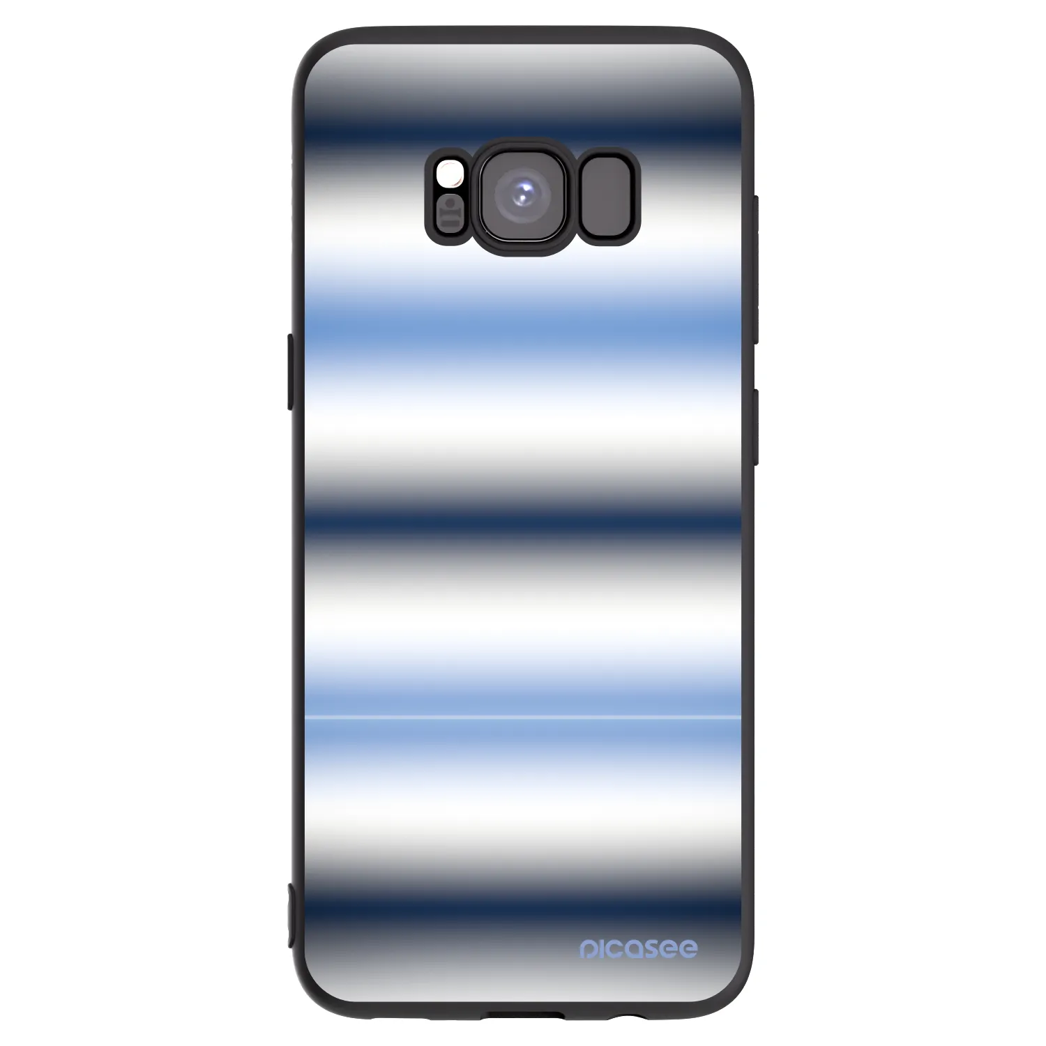 Picasee silikónový čierny obal pre Samsung Galaxy S8 G950F - Static Lines