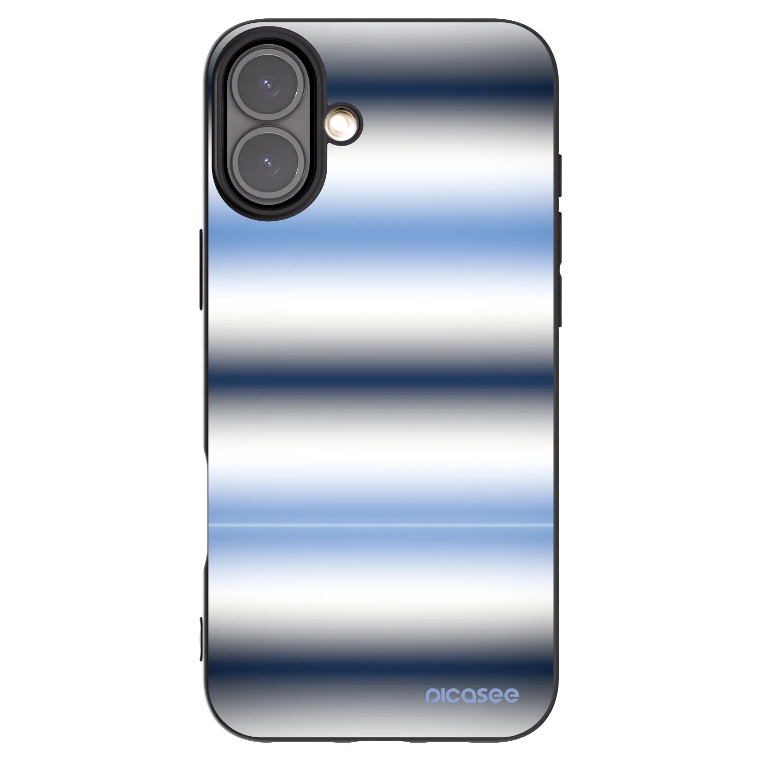 Picasee silikónový čierny obal pre Apple iPhone 16 Plus - Static Lines