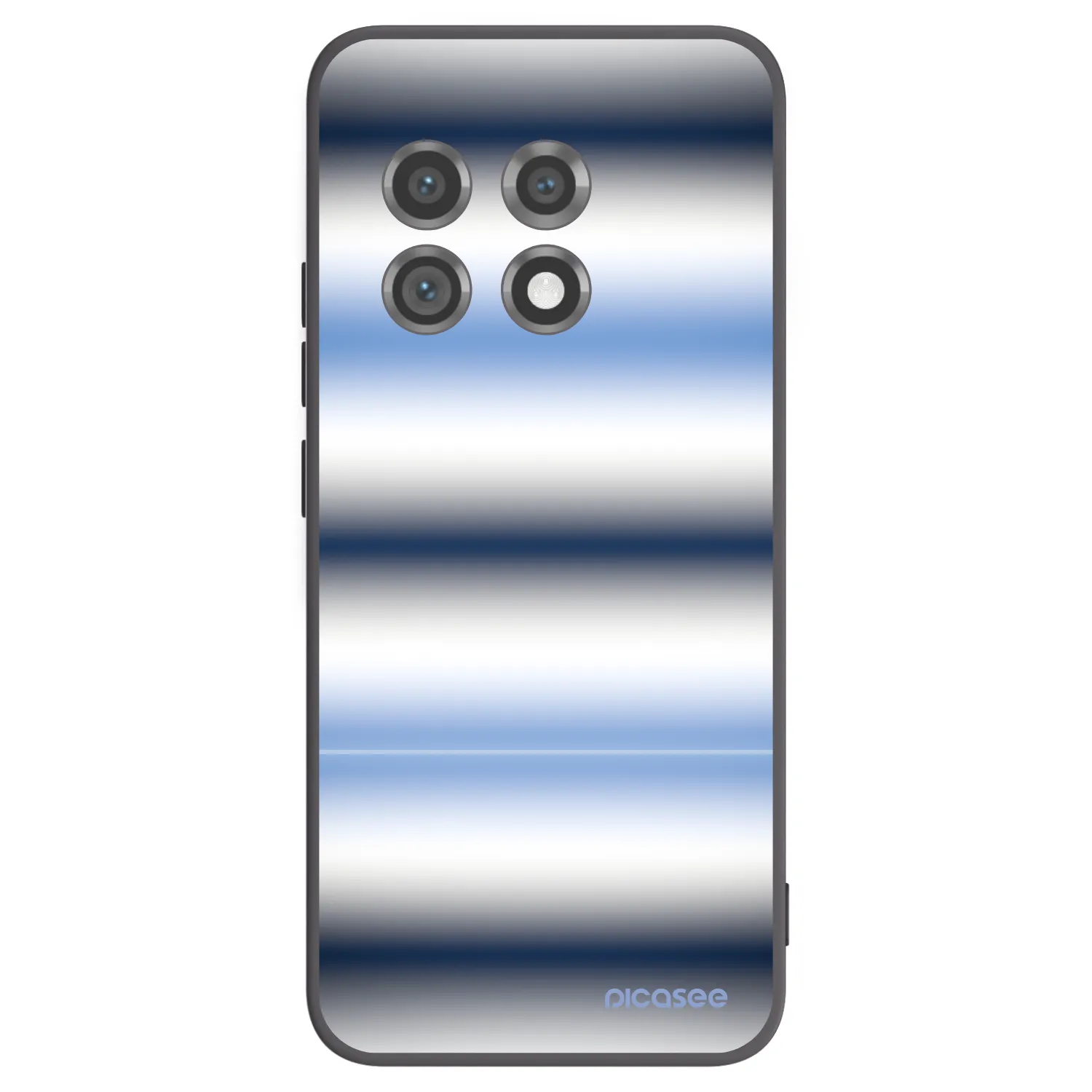 Picasee silikónový čierny obal pre OnePlus 11 5G - Static Lines