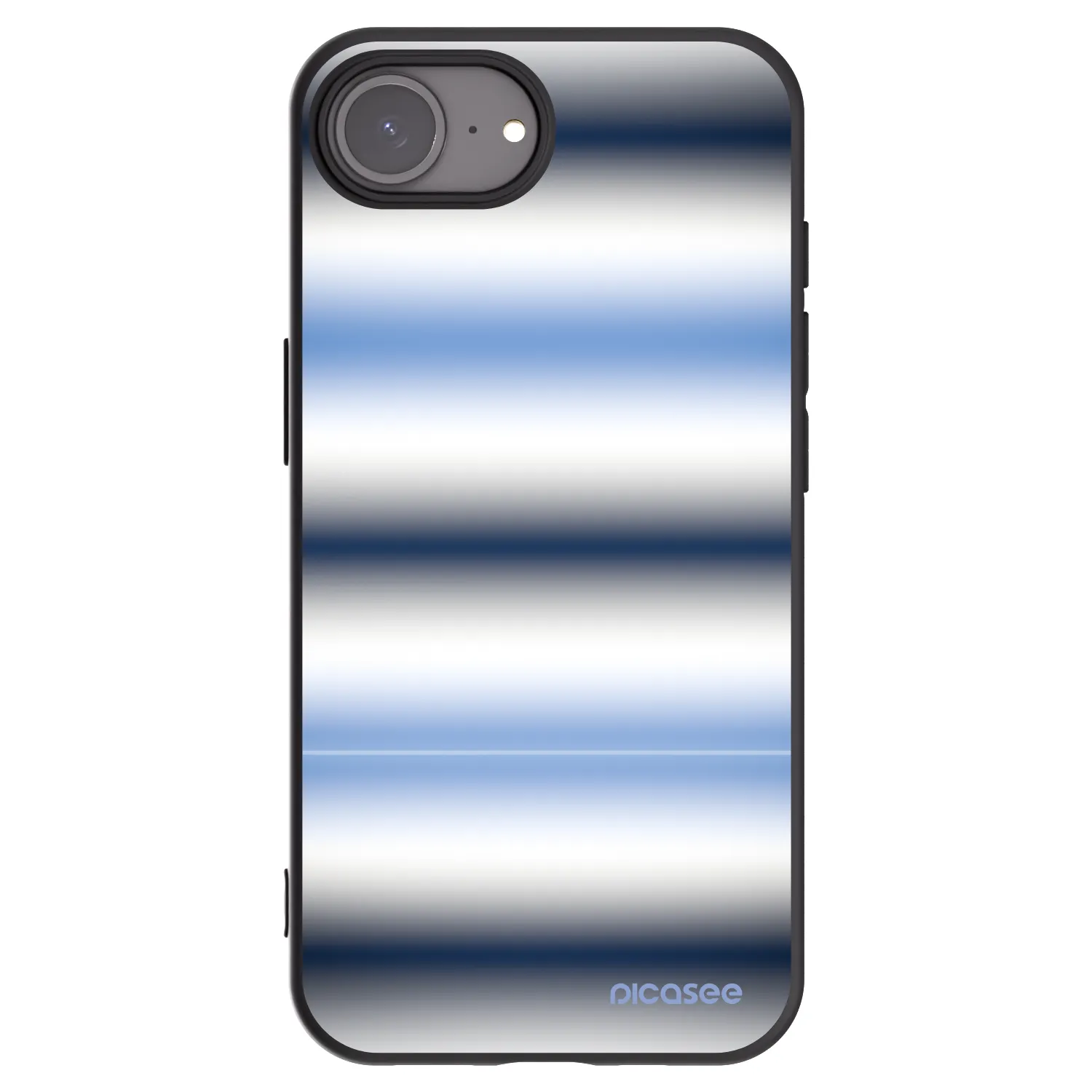 Picasee silikónový čierny obal pre Apple iPhone 16e - Static Lines