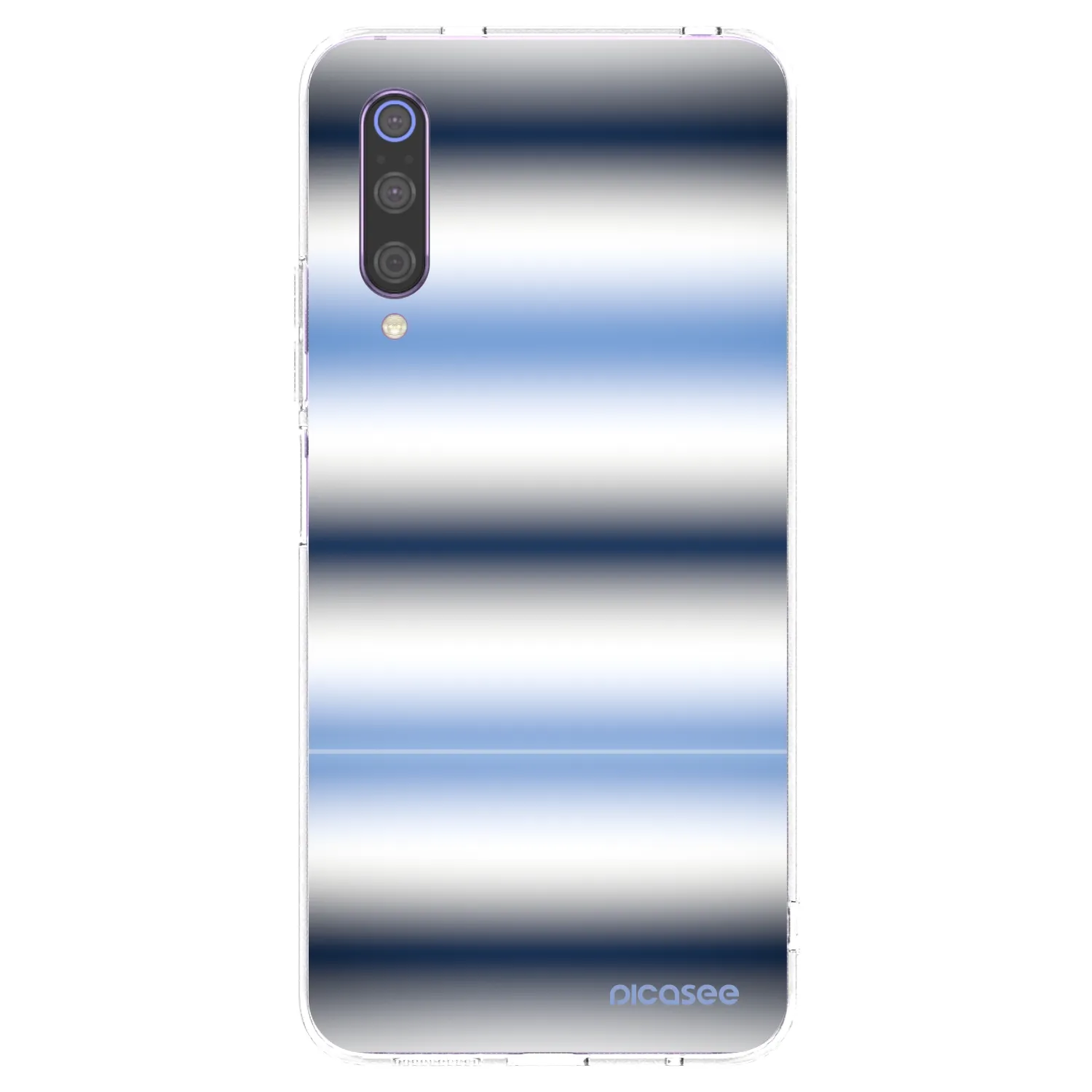 Picasee silikónový prehľadný obal pre Xiaomi Mi 9 - Static Lines