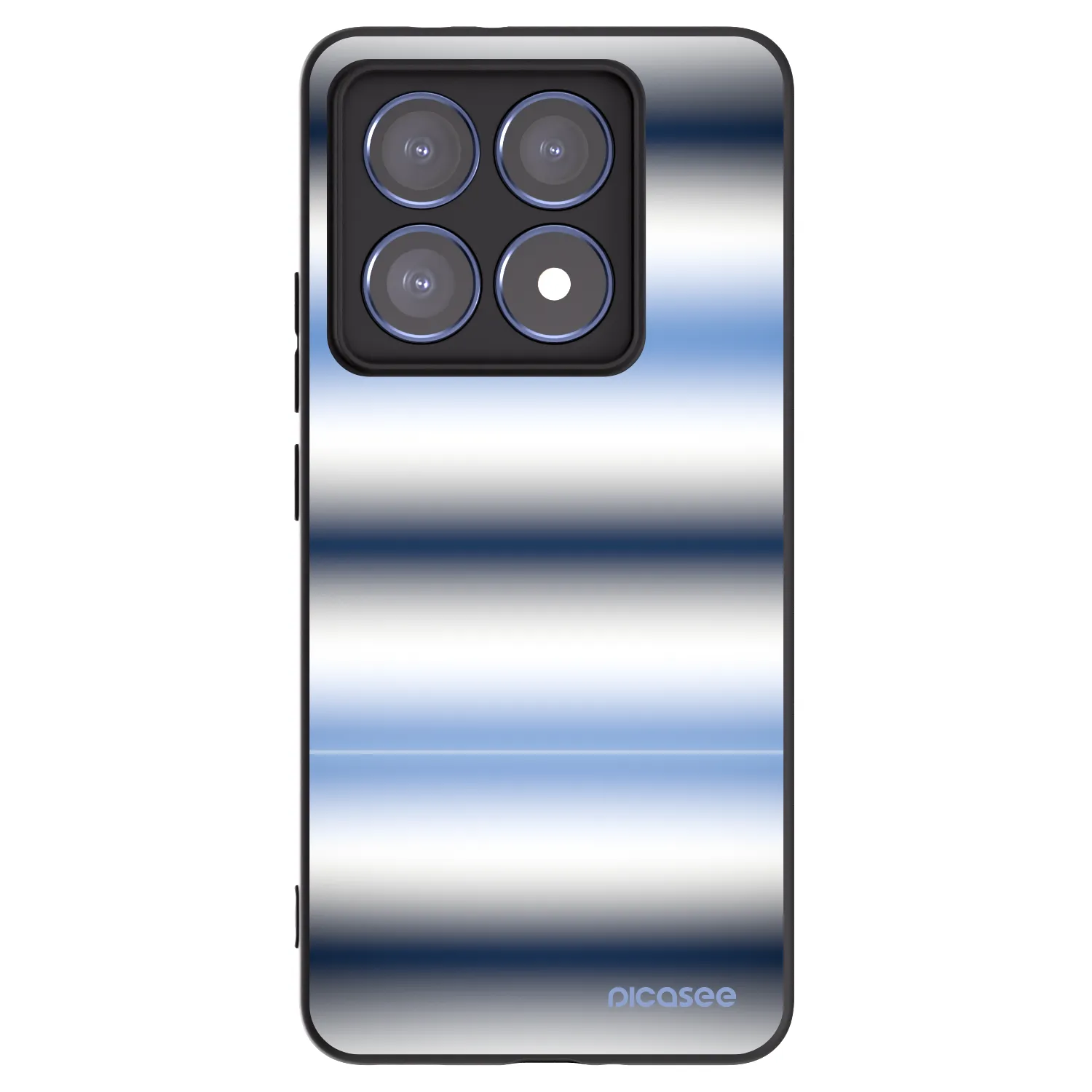 Picasee silikónový čierny obal pre Xiaomi 14T Pro - Static Lines