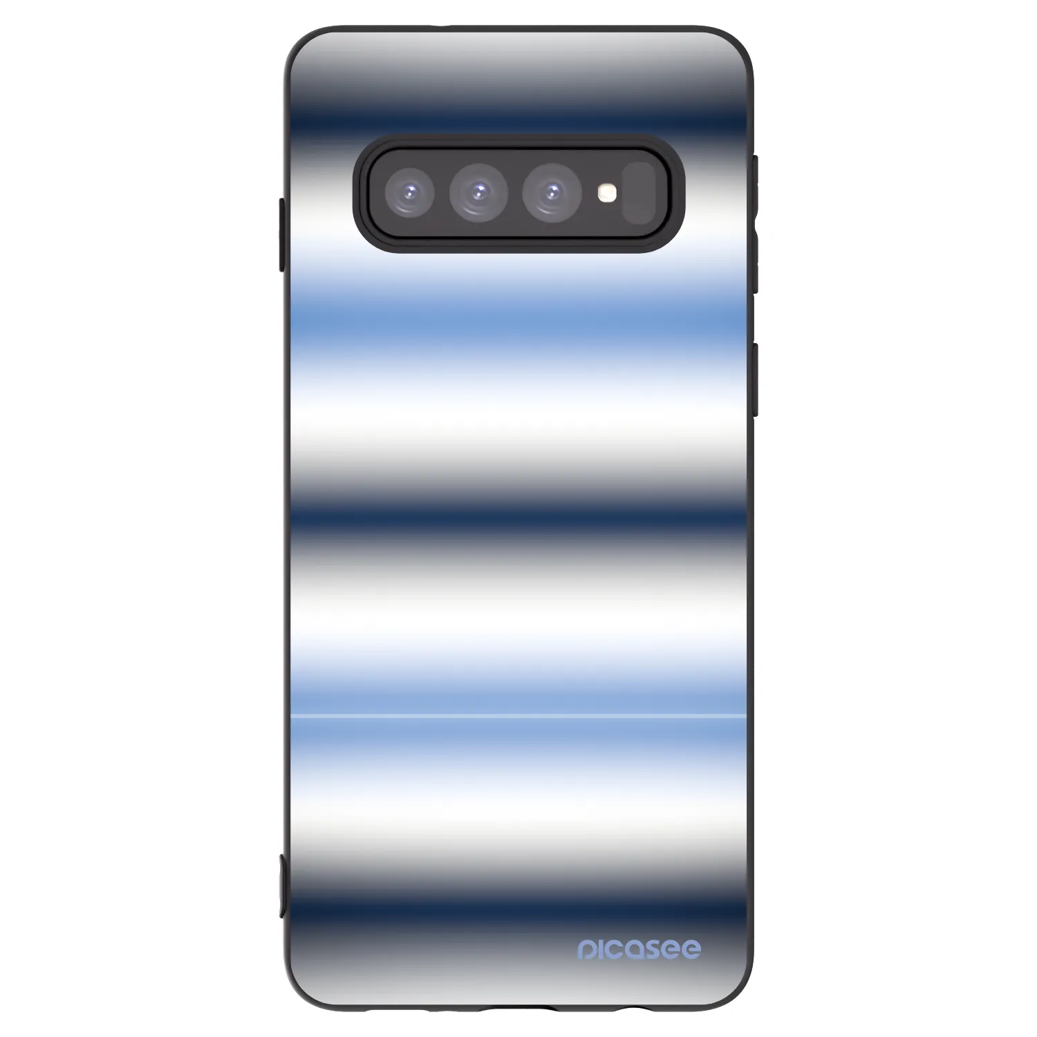 Picasee silikónový čierny obal pre Samsung Galaxy S10 G973 - Static Lines