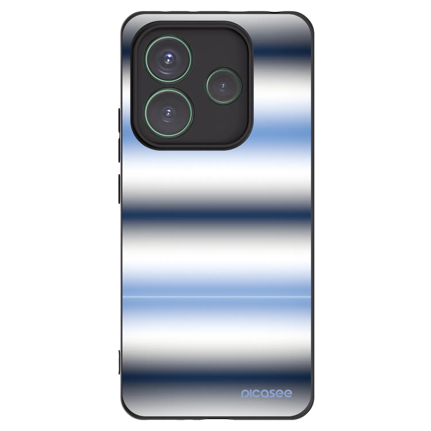 Silikónový čierny obal pre Xiaomi Redmi Note 14 5G - Static Lines