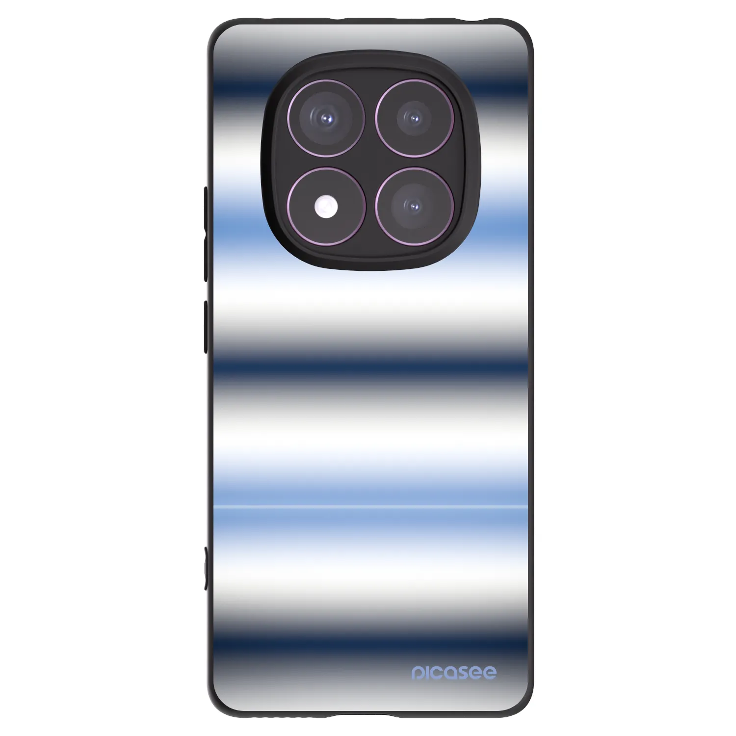 Silikónový čierny obal pre Xiaomi Redmi Note 14 Pro 4G - Static Lines