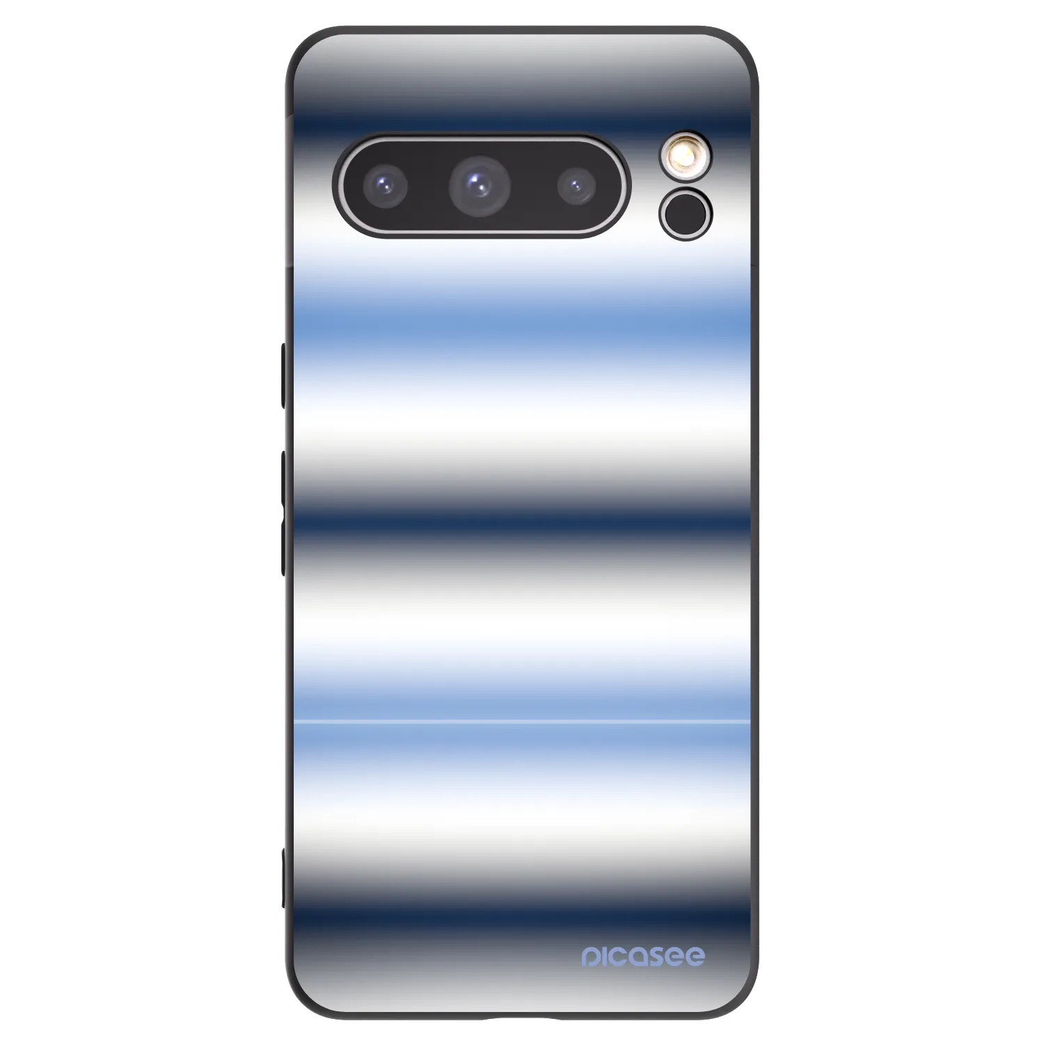 Picasee silikónový čierny obal pre Google Pixel 8 Pro - Static Lines