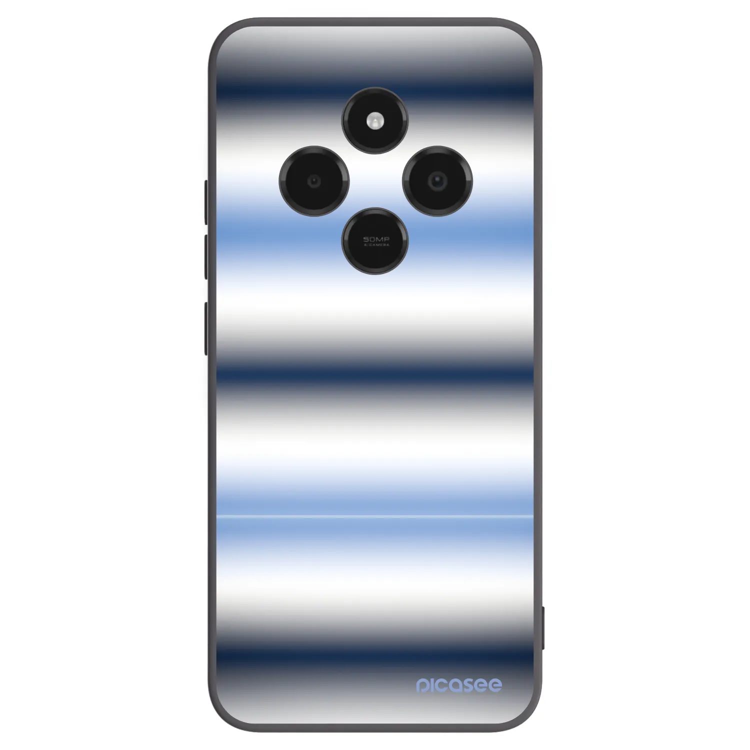 Picasee silikónový čierny obal pre Xiaomi Poco C75 - Static Lines