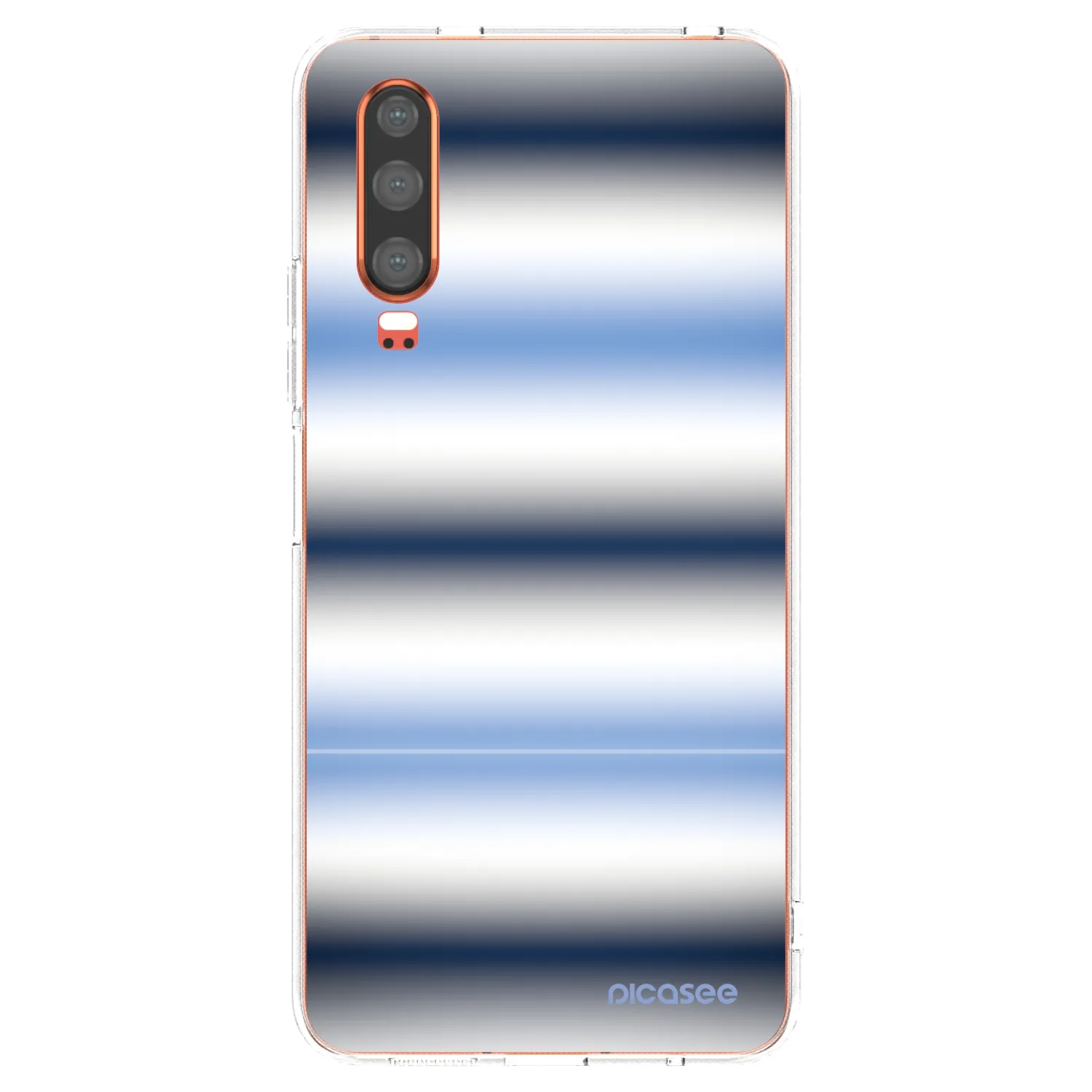 Picasee silikónový prehľadný obal pre Huawei P30 - Static Lines