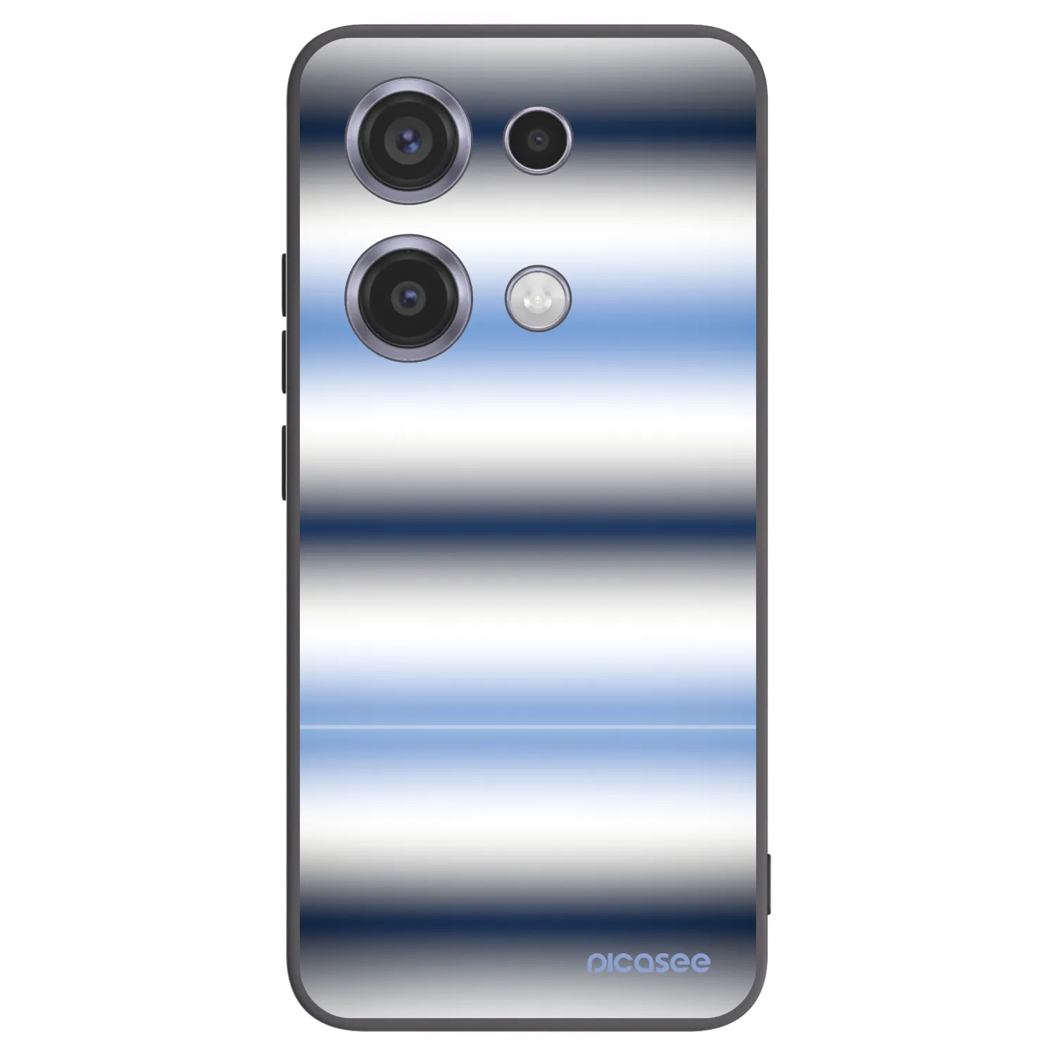 Picasee silikónový čierny obal pre Xiaomi Redmi Note 14S - Static Lines