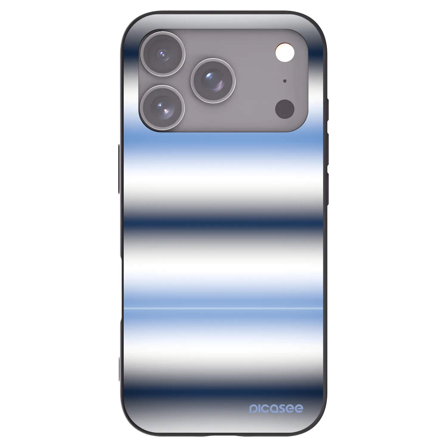 Picasee silikónový čierny obal pre Apple iPhone 17 Pro - Static Lines