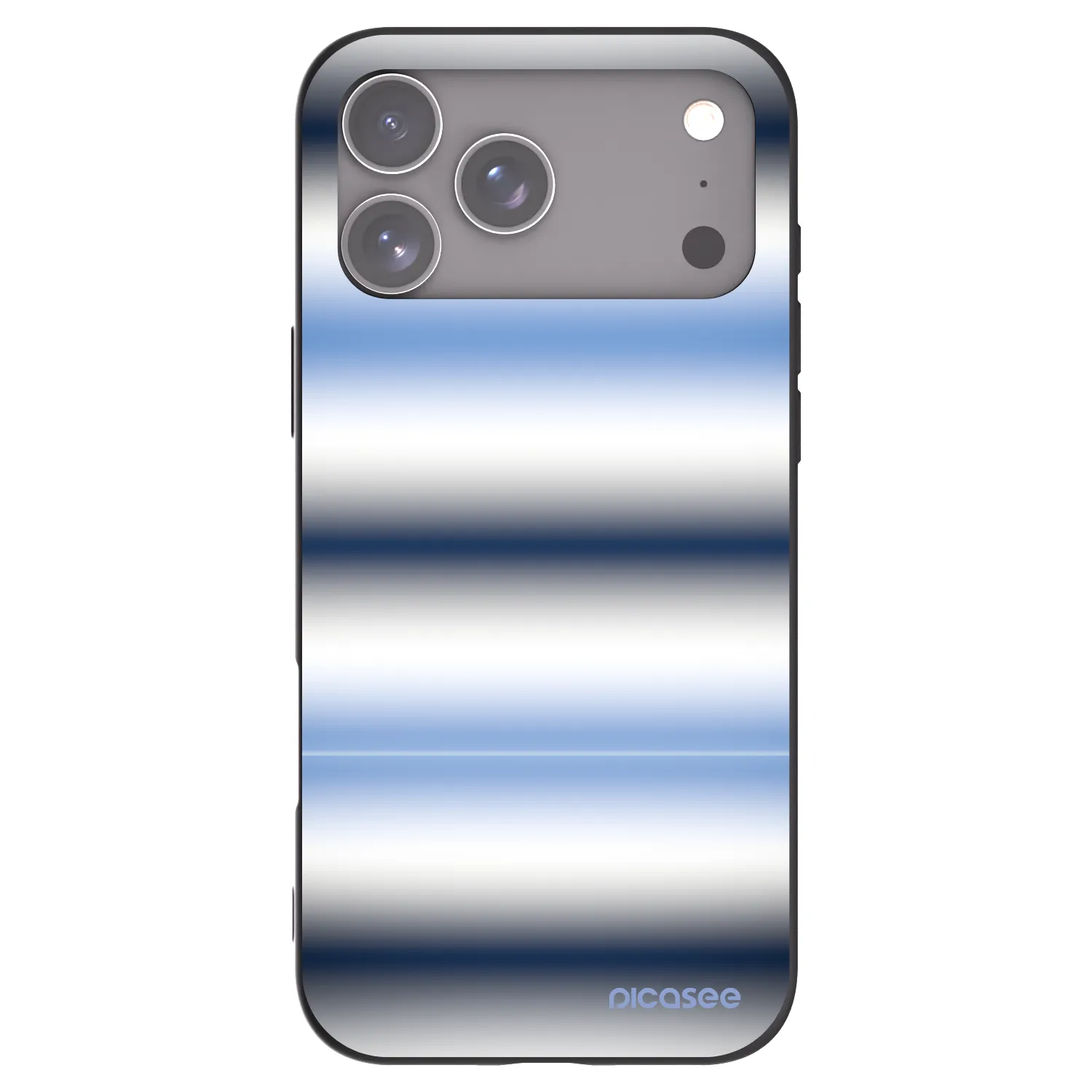 Picasee silikónový čierny obal pre Apple iPhone 17 Pro Max - Static Lines