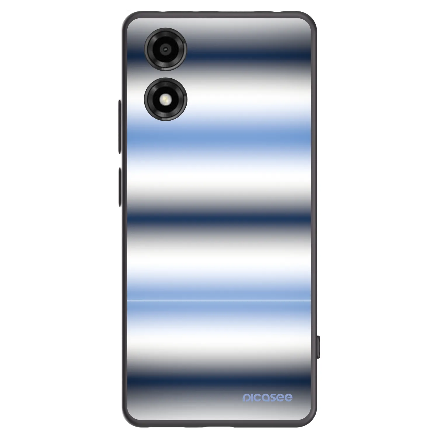 Picasee silikónový čierny obal pre Motorola Moto E14 - Static Lines