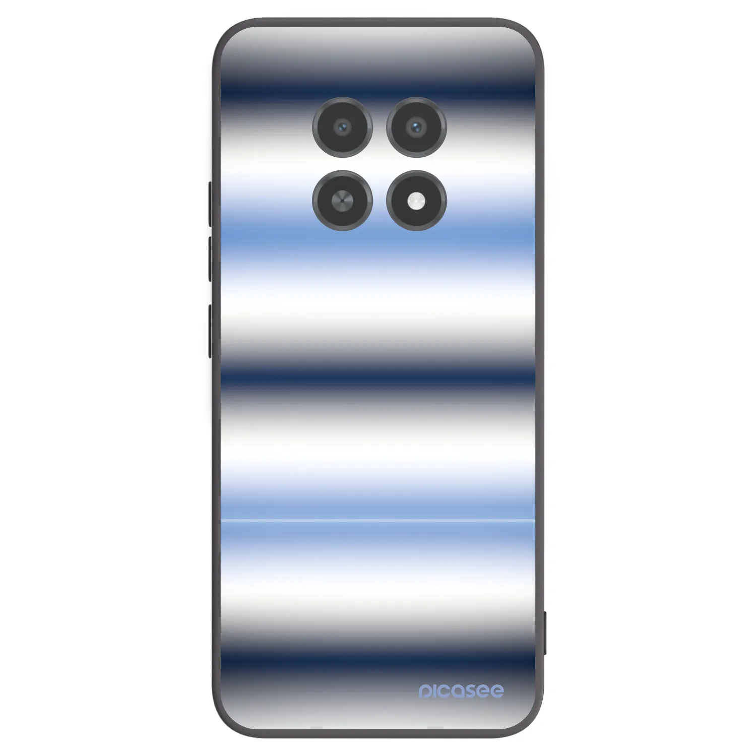 Picasee silikónový čierny obal pre Realme 12X - Static Lines