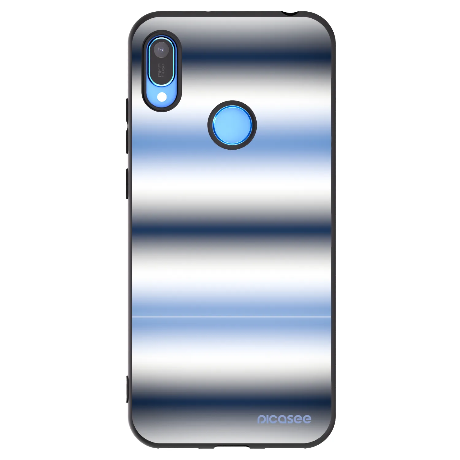 Picasee silikónový čierny obal pre Huawei Y6 2019 - Static Lines