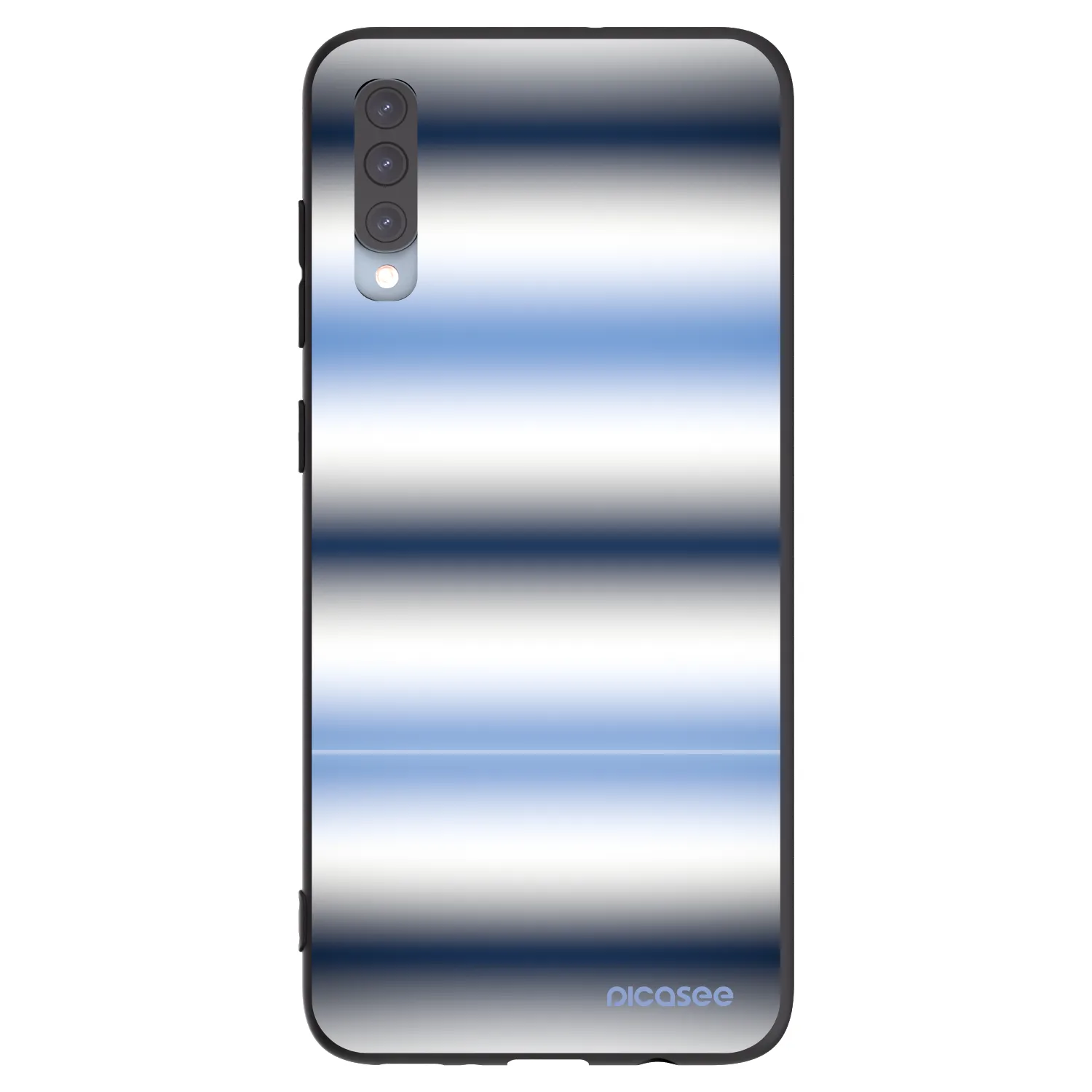 Picasee silikónový čierny obal pre Samsung Galaxy A70 A705F - Static Lines