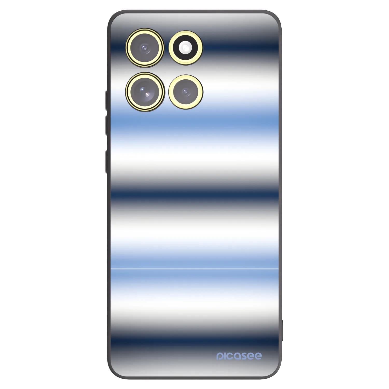 Picasee silikónový čierny obal pre Motorola Moto G86 5G - Static Lines