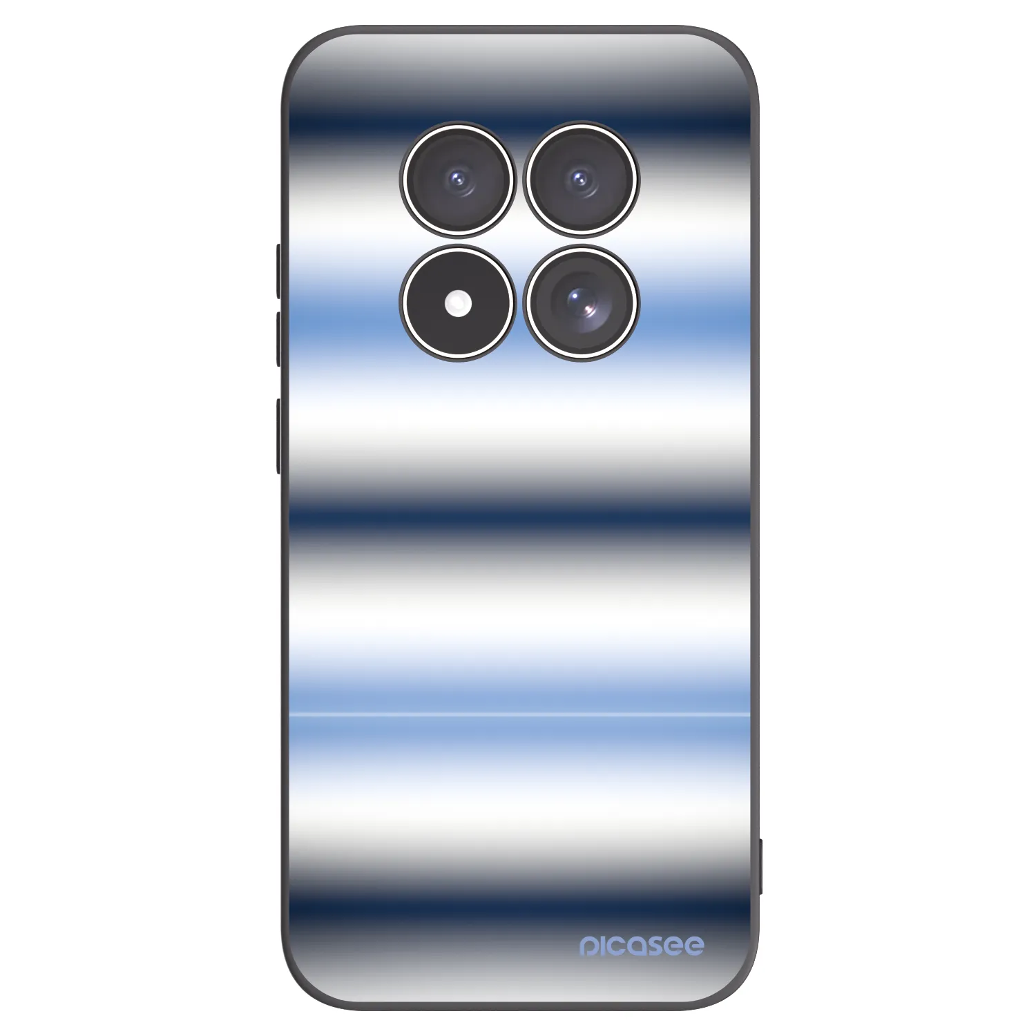 Picasee silikónový čierny obal pre Xiaomi Redmi Note 15 Pro 4G - Static Lines