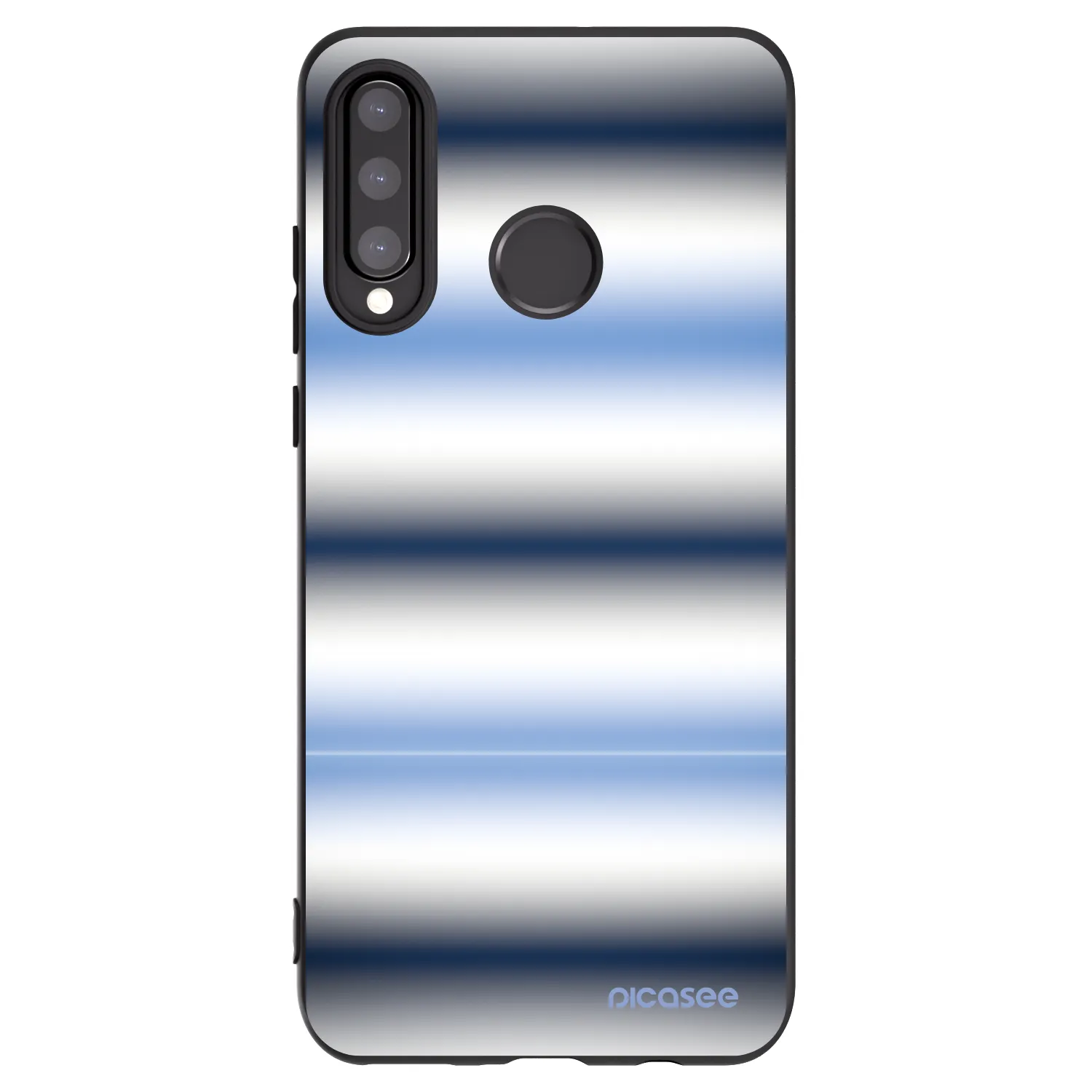 Picasee silikónový čierny obal pre Huawei P30 Lite - Static Lines