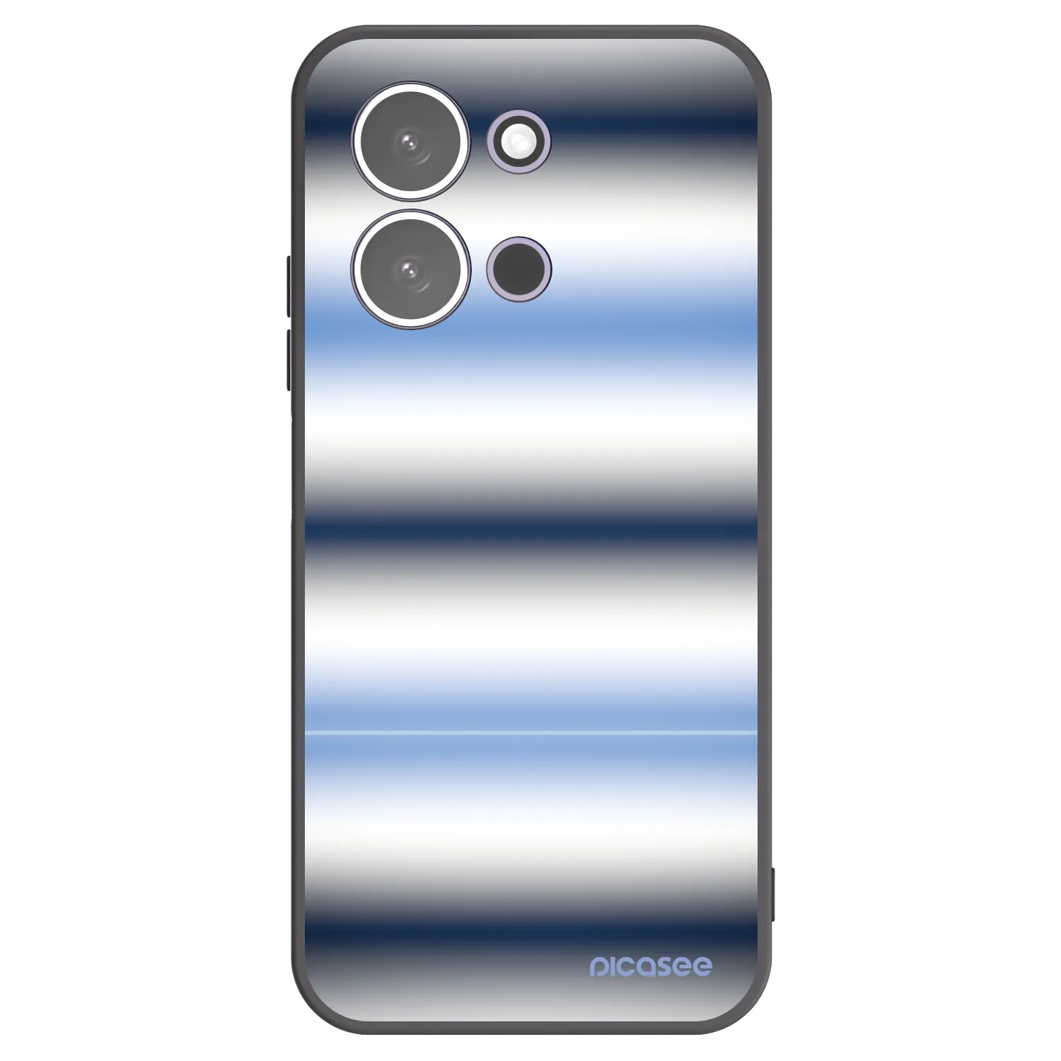 Picasee silikónový čierny obal pre Xiaomi Redmi 15C 5G - Static Lines
