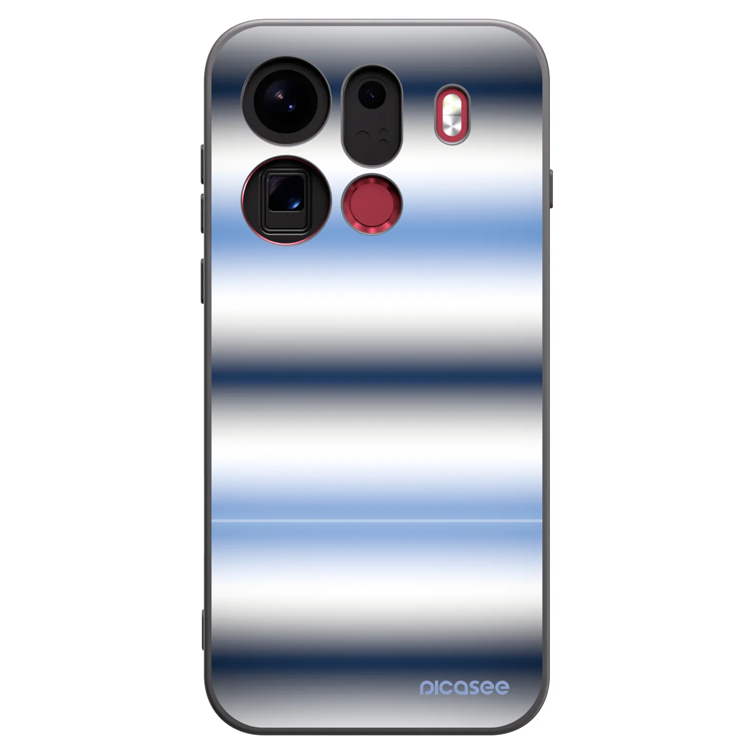 Picasee silikónový čierny obal pre OPPO Find X9 Pro - Static Lines