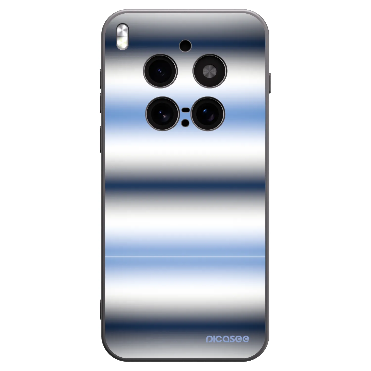 Picasee silikónový čierny obal pre Vivo X300 Pro - Static Lines