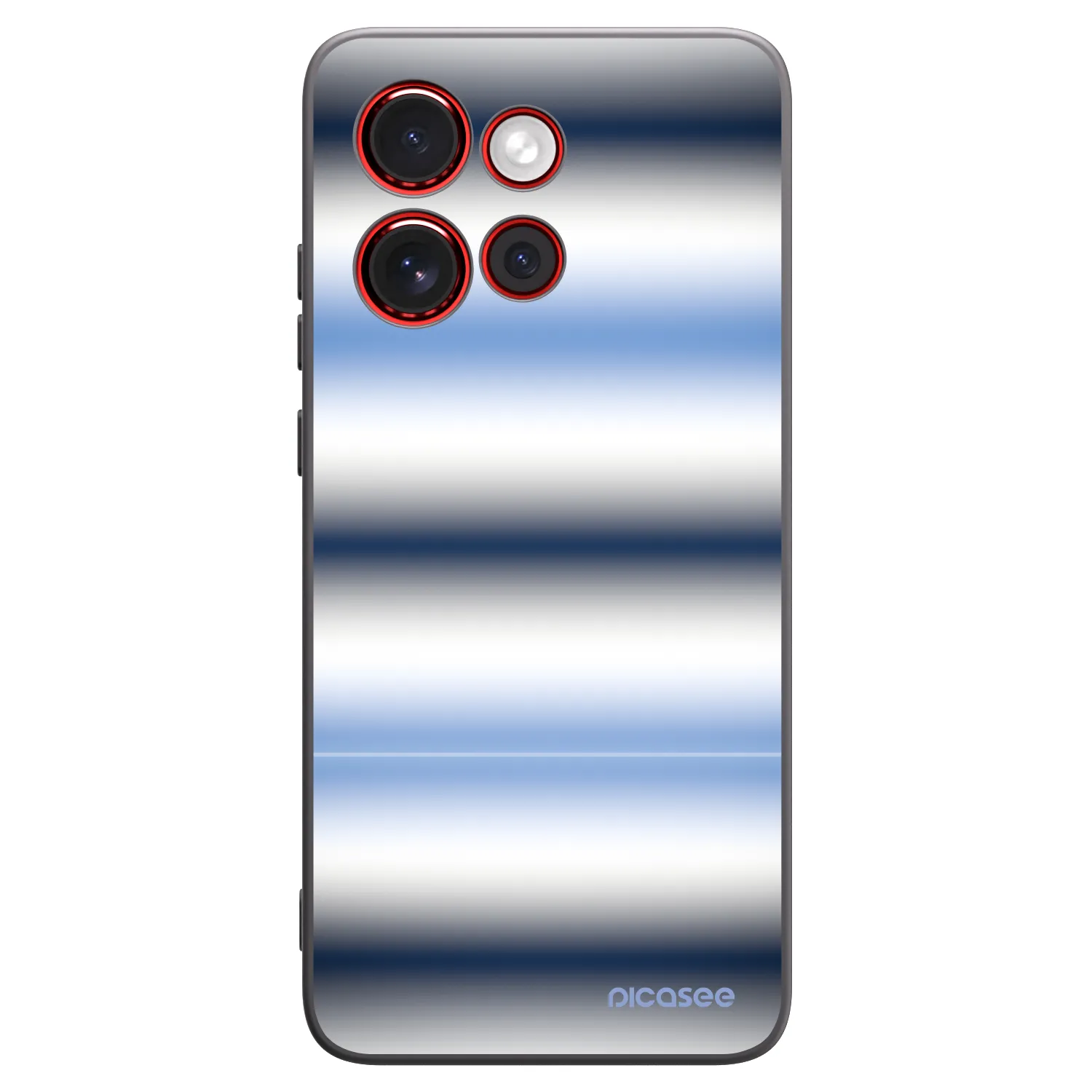 Picasee silikónový čierny obal pre Motorola Edge 60 Neo 5G - Static Lines