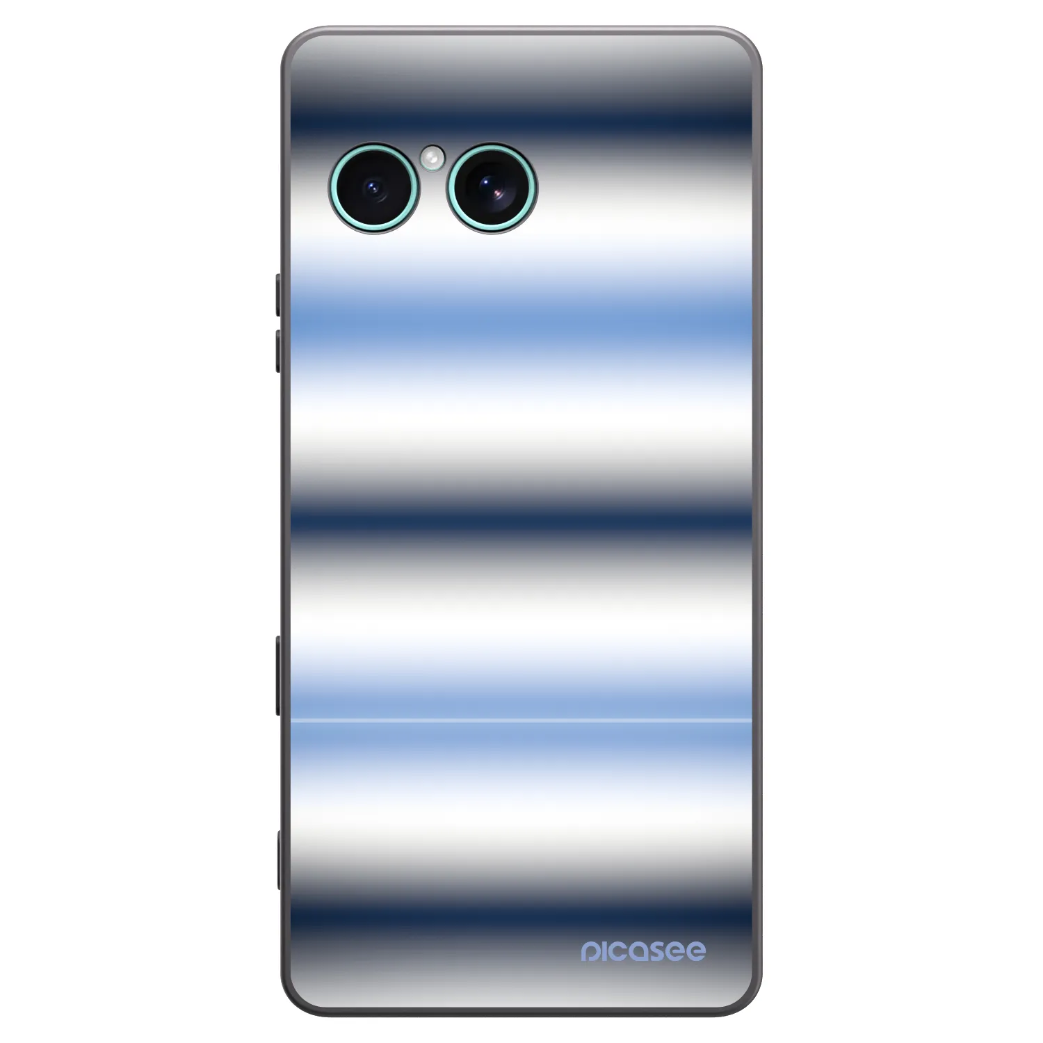 Picasee silikónový čierny obal pre Sony Xperia 10 VII - Static Lines
