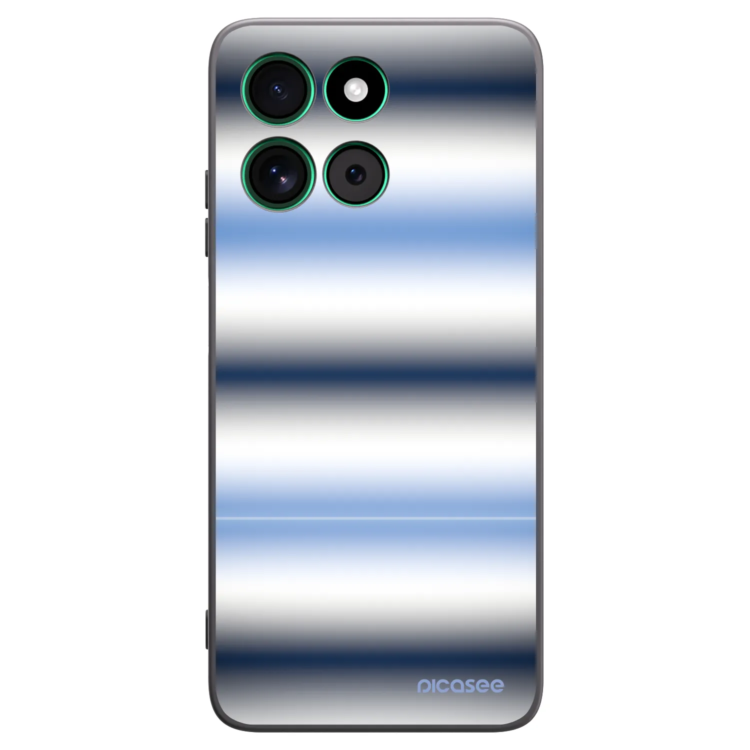Picasee silikónový čierny obal pre Motorola Moto G57 Power - Static Lines