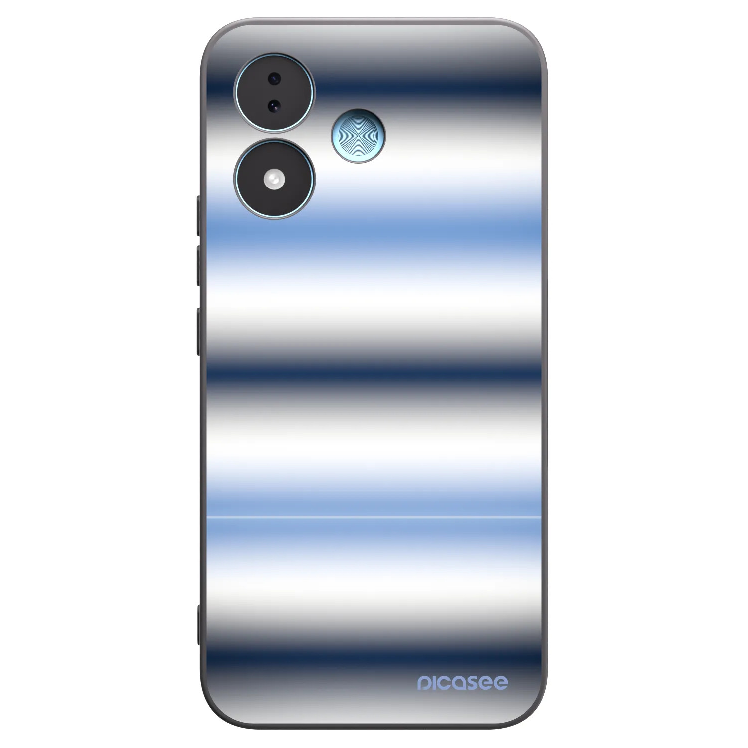 Picasee silikónový čierny obal pre Xiaomi Redmi Note 17 5G - Static Lines