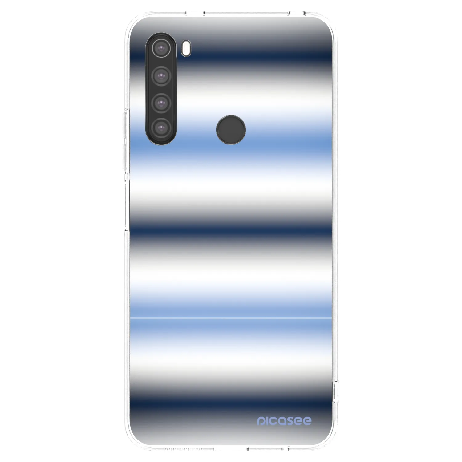 Picasee silikónový prehľadný obal pre Xiaomi Redmi Note 8 - Static Lines
