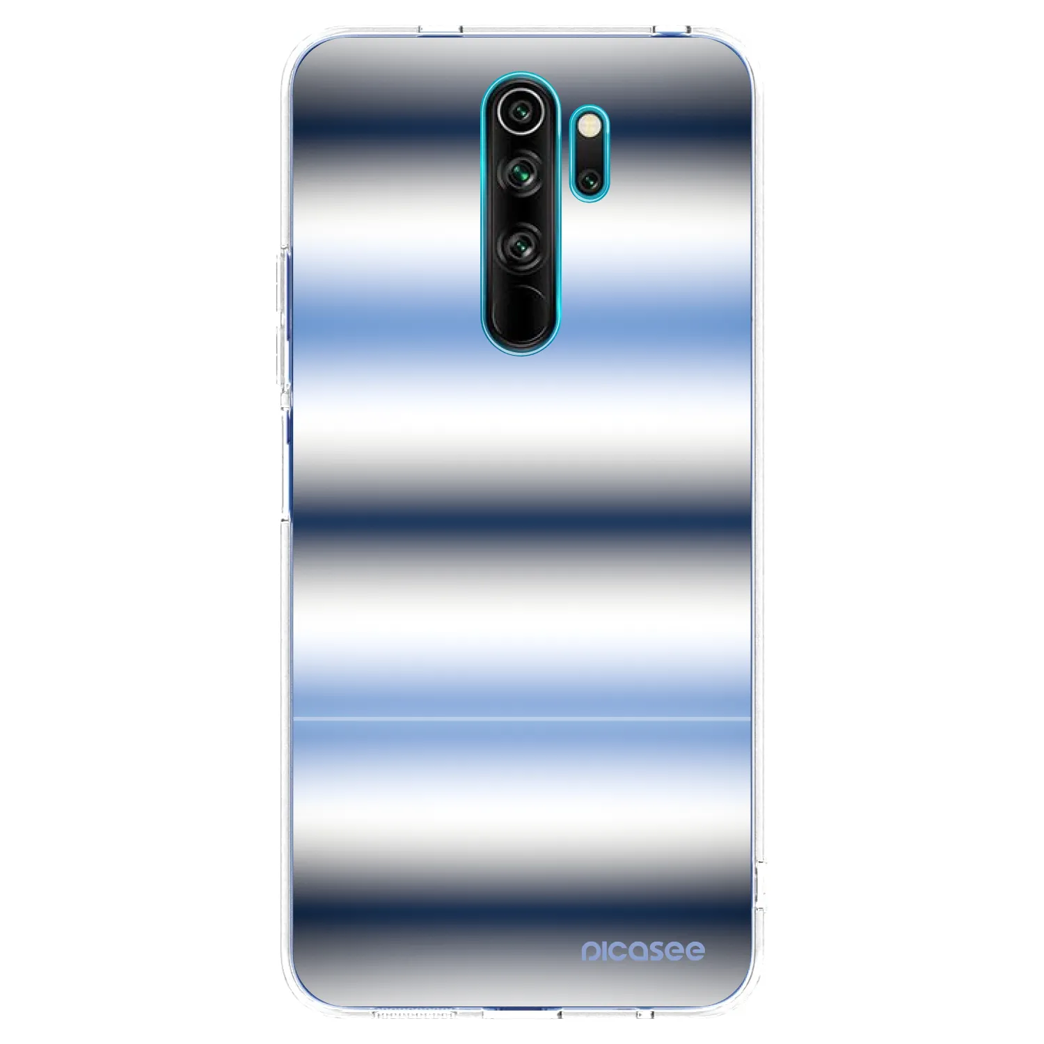 Picasee silikónový prehľadný obal pre Xiaomi Redmi Note 8 Pro - Static Lines