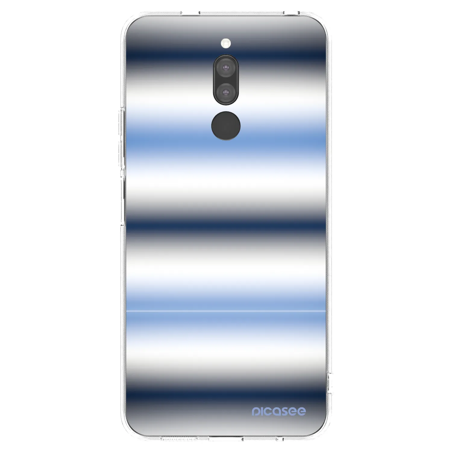 Silikónový prehľadný obal pre Xiaomi Redmi 8 - Static Lines
