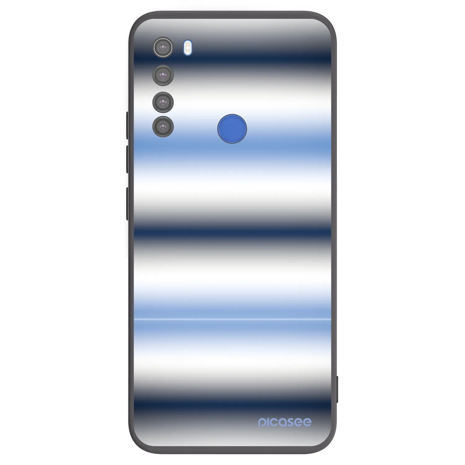 Picasee silikónový čierny obal pre Xiaomi Redmi Note 8T - Static Lines