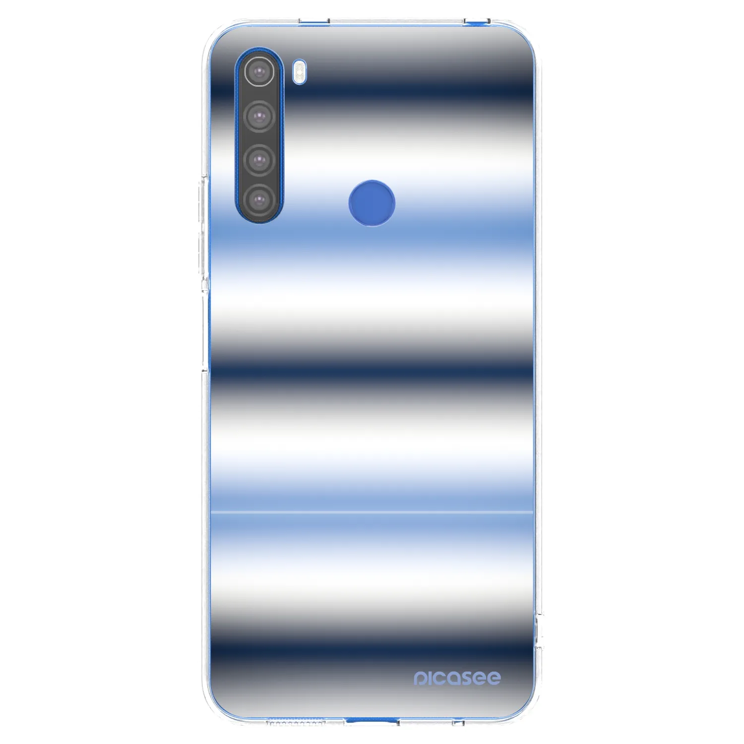 Silikónový prehľadný obal pre Xiaomi Redmi Note 8T - Static Lines