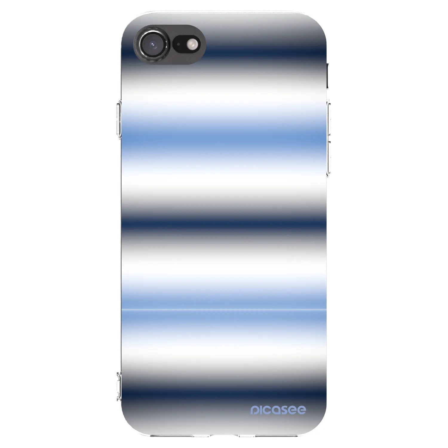 Picasee silikónový prehľadný obal pre Apple iPhone SE 2020 - Static Lines