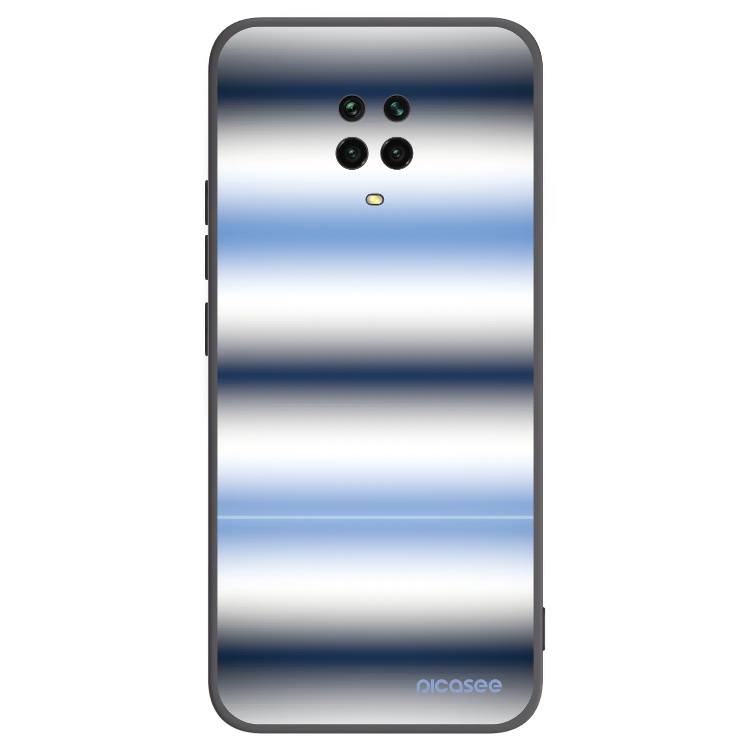 Picasee silikónový čierny obal pre Xiaomi Redmi Note 9 Pro - Static Lines