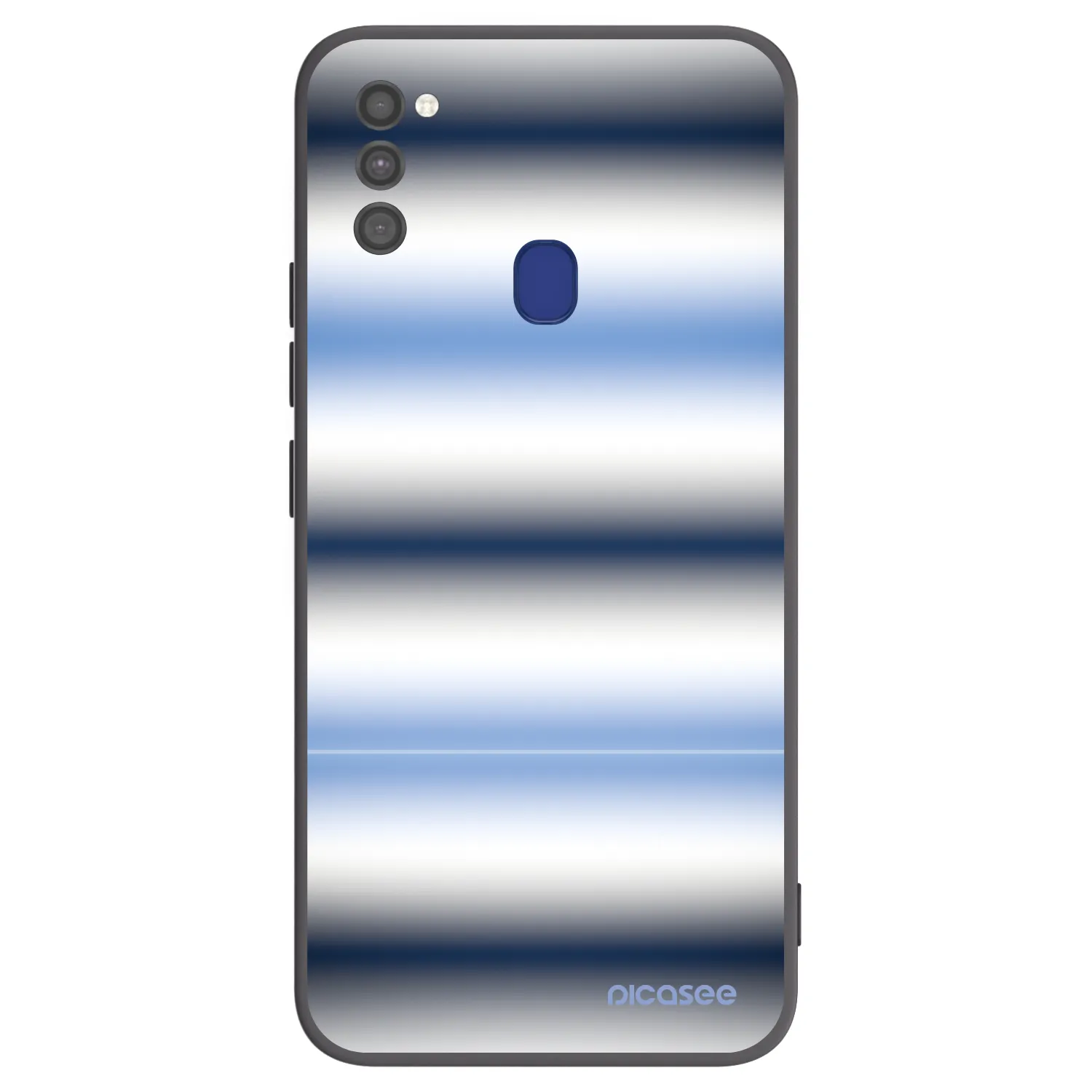 Picasee silikónový čierny obal pre Samsung Galaxy M21 M215F - Static Lines