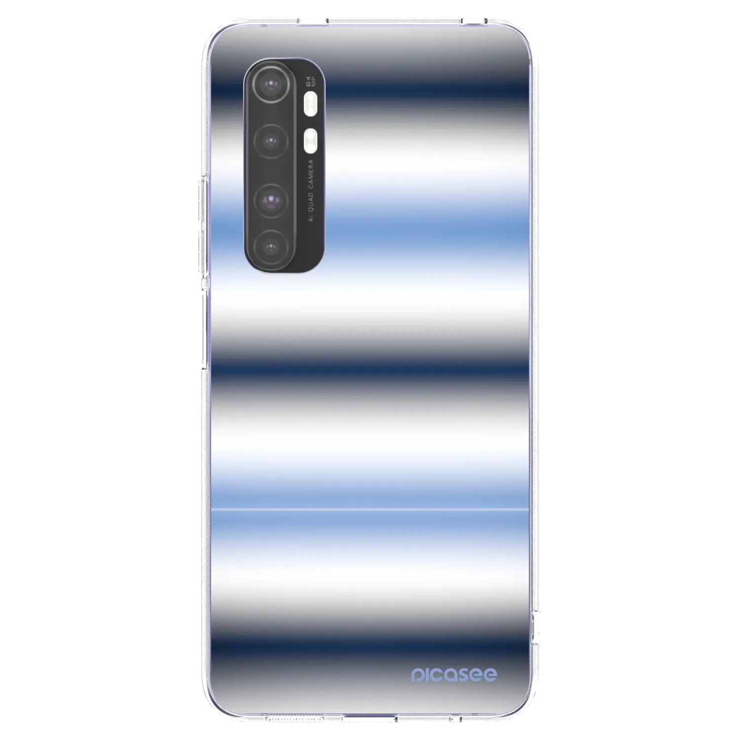 Picasee silikónový prehľadný obal pre Xiaomi Mi Note 10 Lite - Static Lines