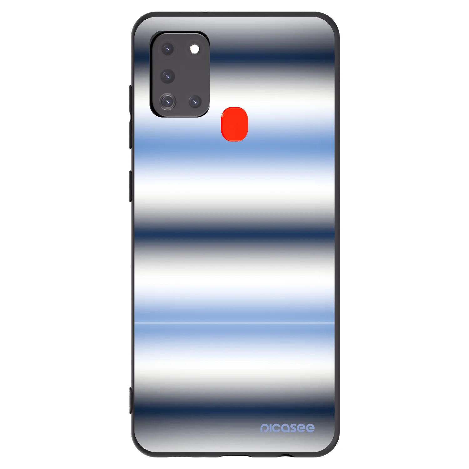 Picasee silikónový čierny obal pre Samsung Galaxy A21s - Static Lines