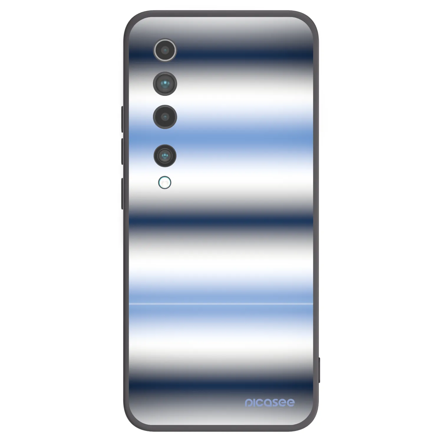 Picasee silikónový čierny obal pre Xiaomi Mi 10 - Static Lines