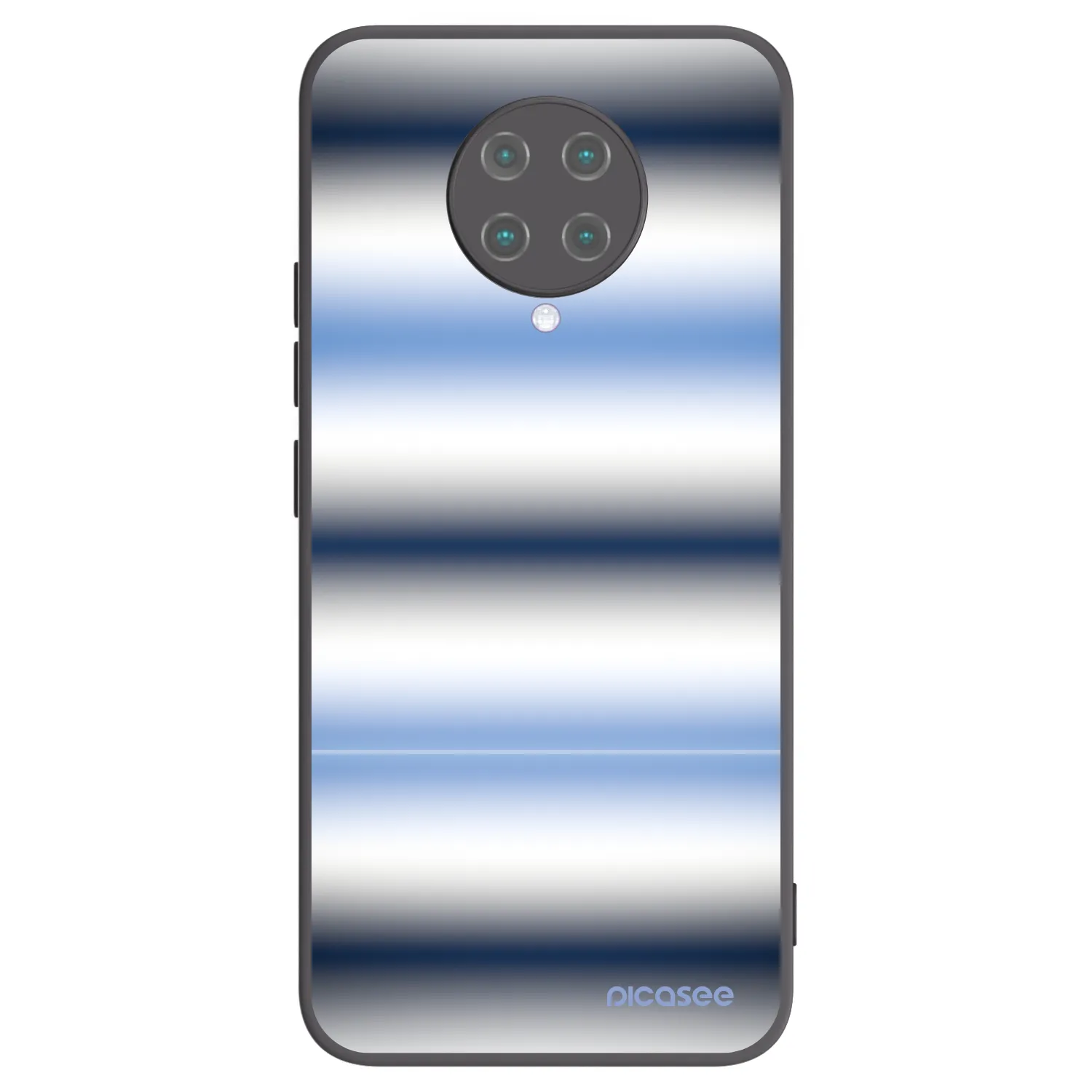 Picasee silikónový čierny obal pre Xiaomi Poco F2 Pro - Static Lines